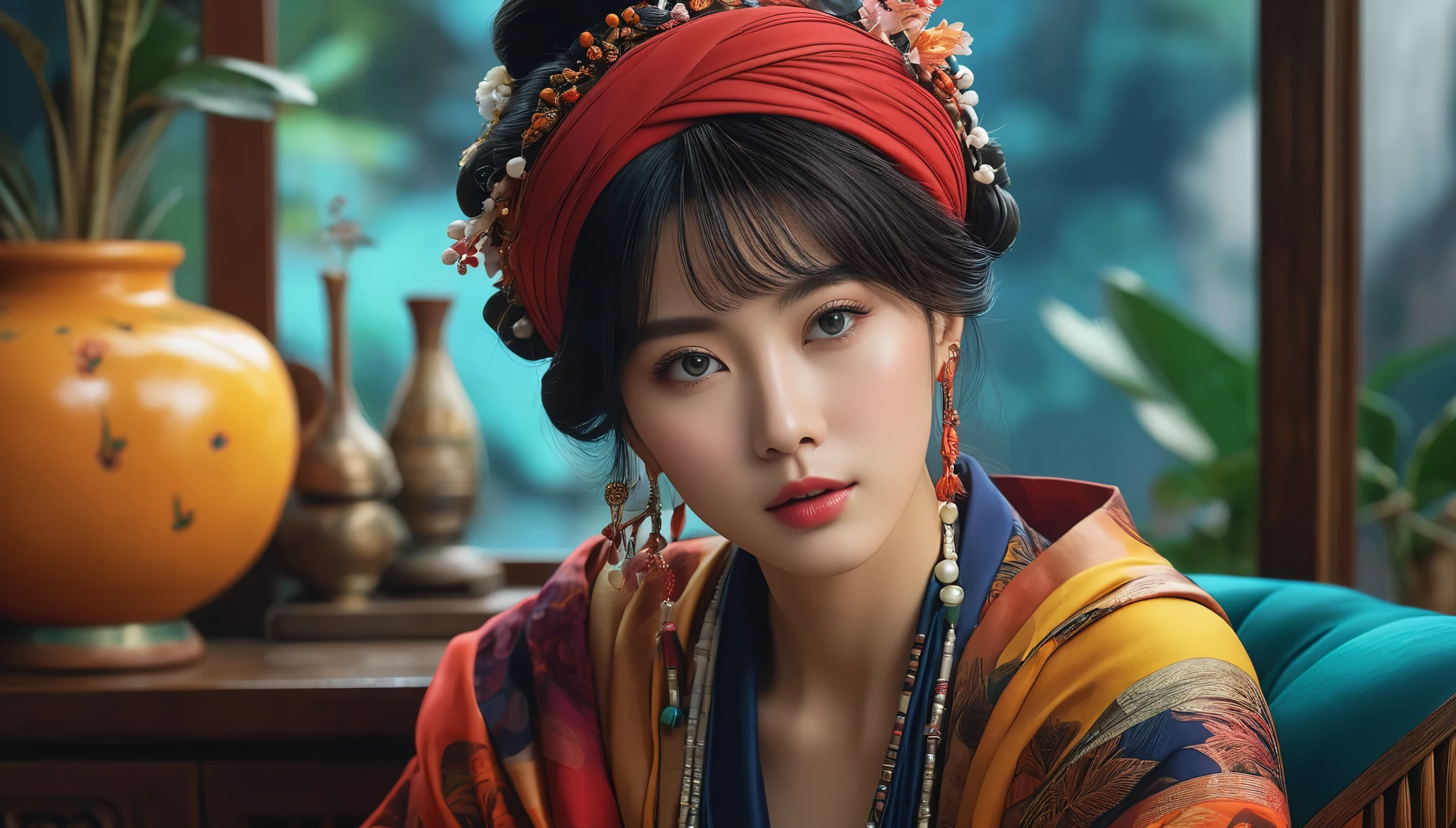 Create imaginative and amazing images demonstrating the style of ((Mote Kei)), hyper realistic, 8k, vibrant colors, sharp crisp image