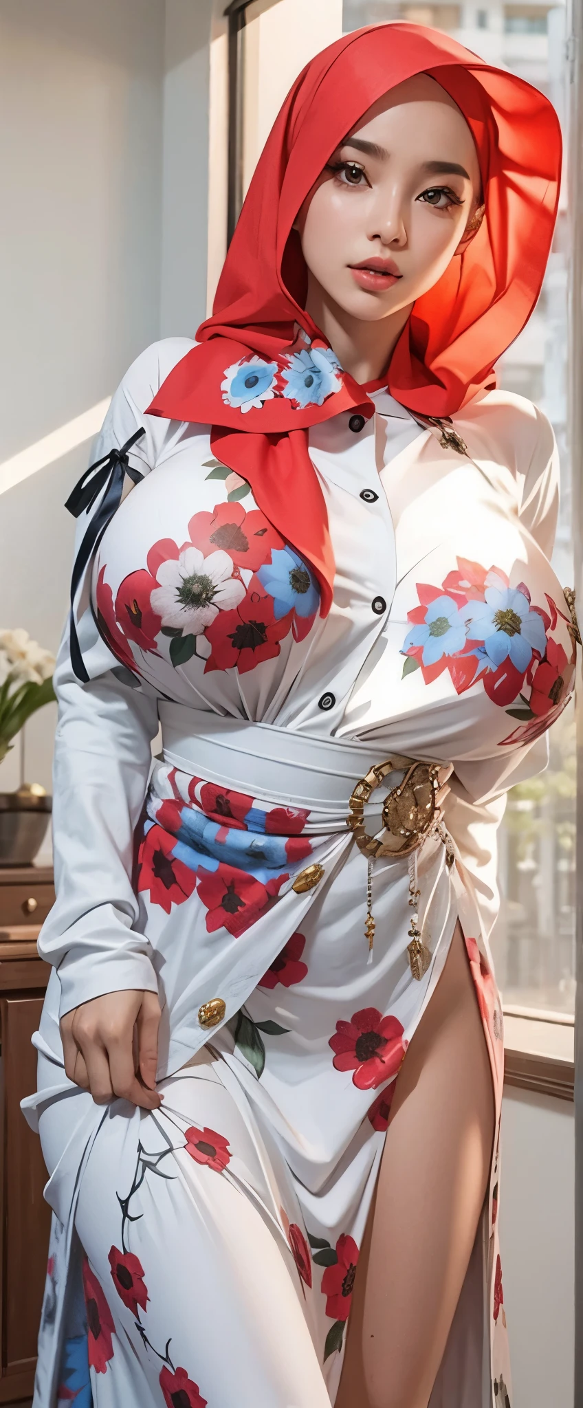 Big breast hijab