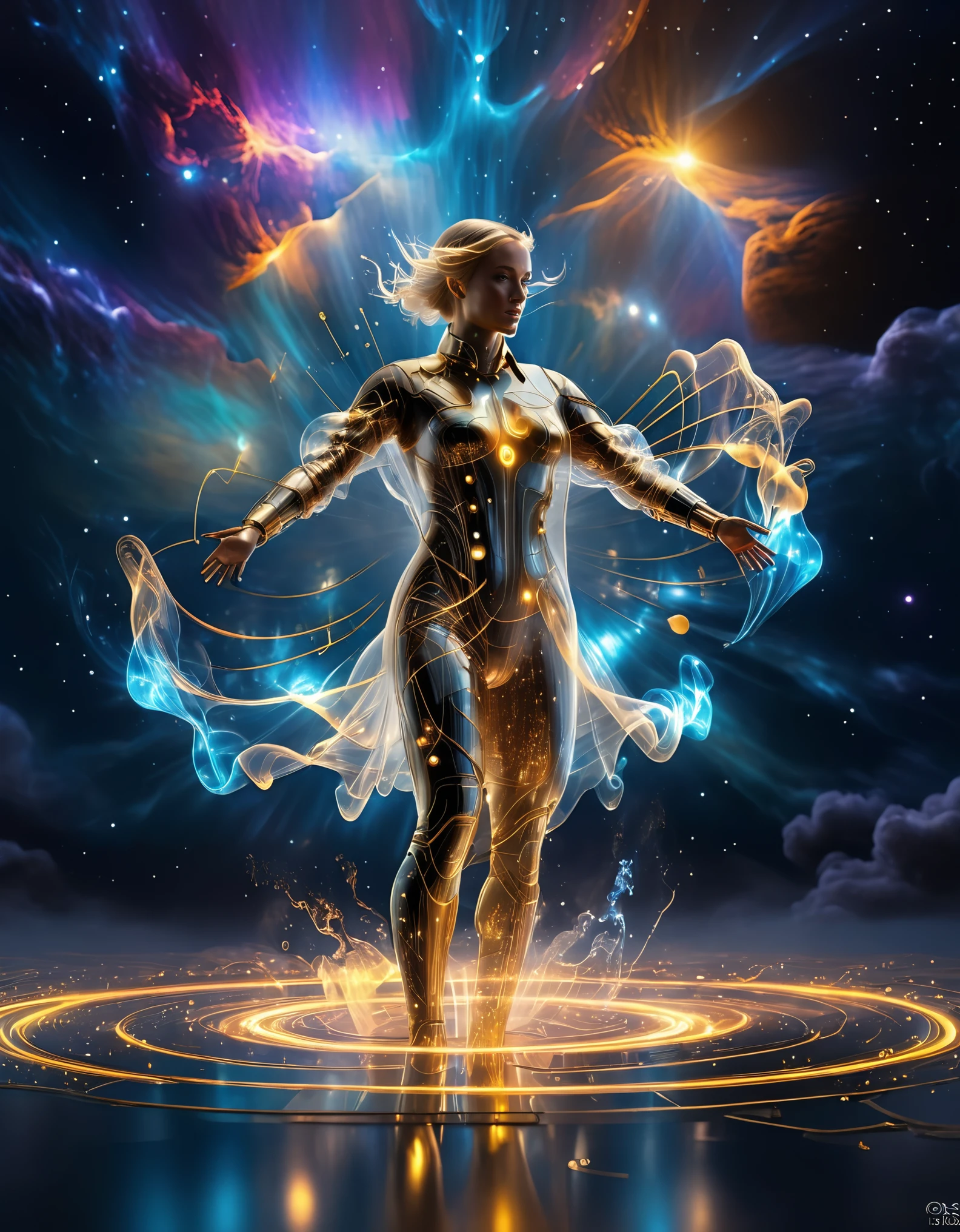 3D rendering of Magic array, sacred geometry, sharp focus, (floating transparent ghost magician face suspended in front of 12 constellations magic array), mobius ring, heaven and earth collapse, combination type magic array, summoning and material and non-material conversion and gold practice and other complex combination ceremony,a beautiful painting by Tan Yin,in the style of mike winkelmann,Surreal,Surrealism,Impossible,Visual Exaggeration, Nanopunk,Atompunk, Assemblage ,Circuit,Light Painting,Aries, ♈︎,Taurus, ♉︎,Gemini, ♊︎,Cancer, ♋︎,Scorpio, ♏︎,Libra, ♎︎,Virgo, ♍︎,Leo, ♌︎,Sagittarius, ♐︎,Capricornus, ♑︎,Aquarius, ♒︎,Pisces, ♓︎,Unreal engine,octane render,high detail,hyper quality,high resolution,surrealism,16K,super wide angle,satellite view,bioluminescence,