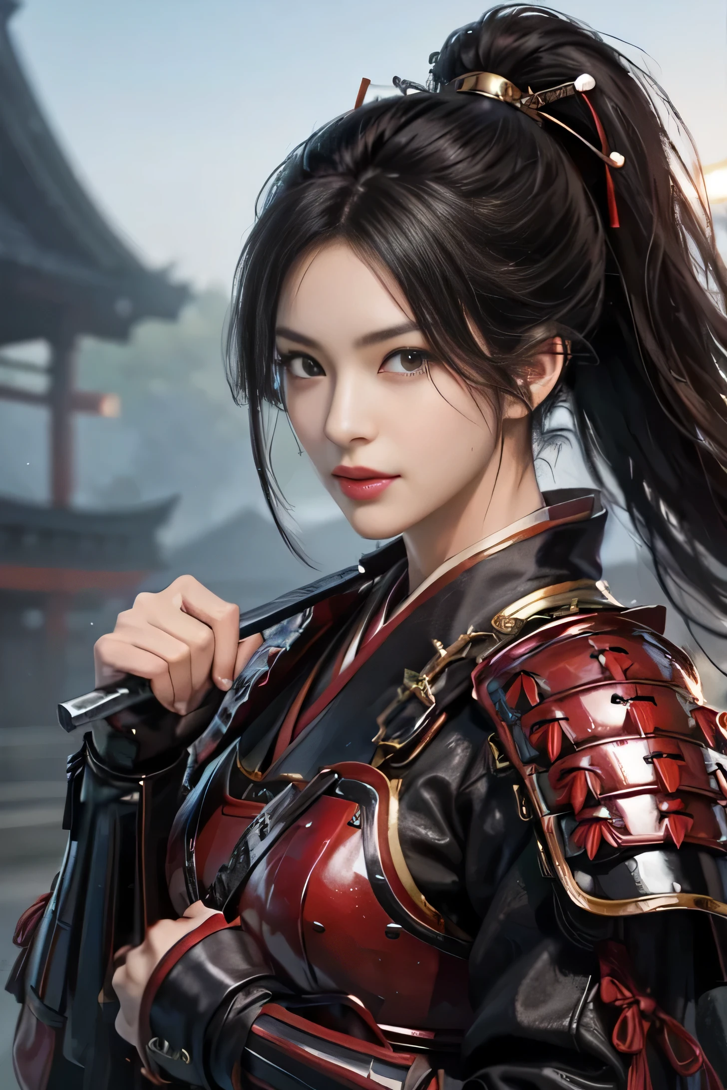 fist and red hand armor:1.2