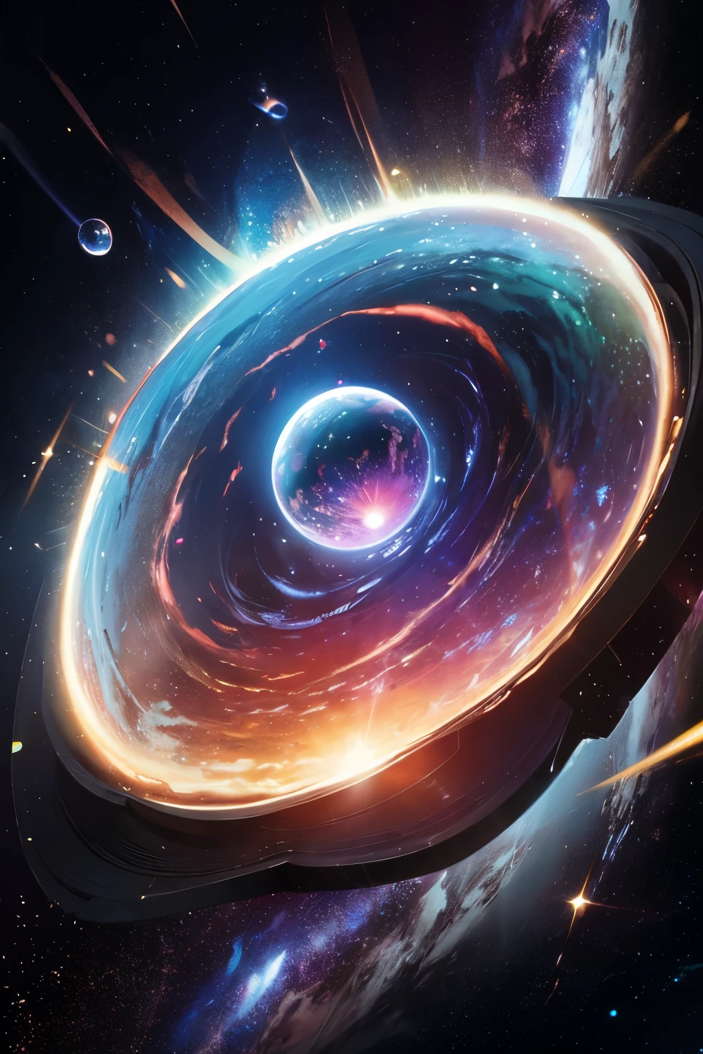 ((highest quality、masterpiece、Beautiful finish、Symmetrical))、Milky Way、big bang、Black Hole、Cesar、creation and destruction、creation myth、Tian Yuan breakthrough、plural world、Beyond time、forth dimension、paranormal phenomena、catastrophe、supernova、macrocosm、galaxy at the end、Space Monsters、dimensional beast、infinite light、Mobius Ring、hell and heaven