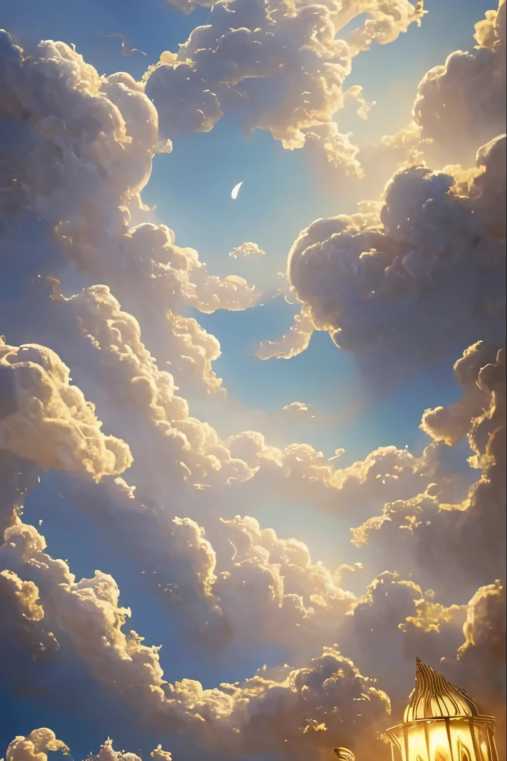 cloud world, angels are flying around, magnificent gate and pillars, sun, moon and stars, in heaven,
masterpiece, highest quality, super detailed,
Sidon, Sidon style
(realistic), very delicate and beautiful, Depth of the bounds written, film grain, professional lighting,
photon mapping, radio city, Physically based rendering,