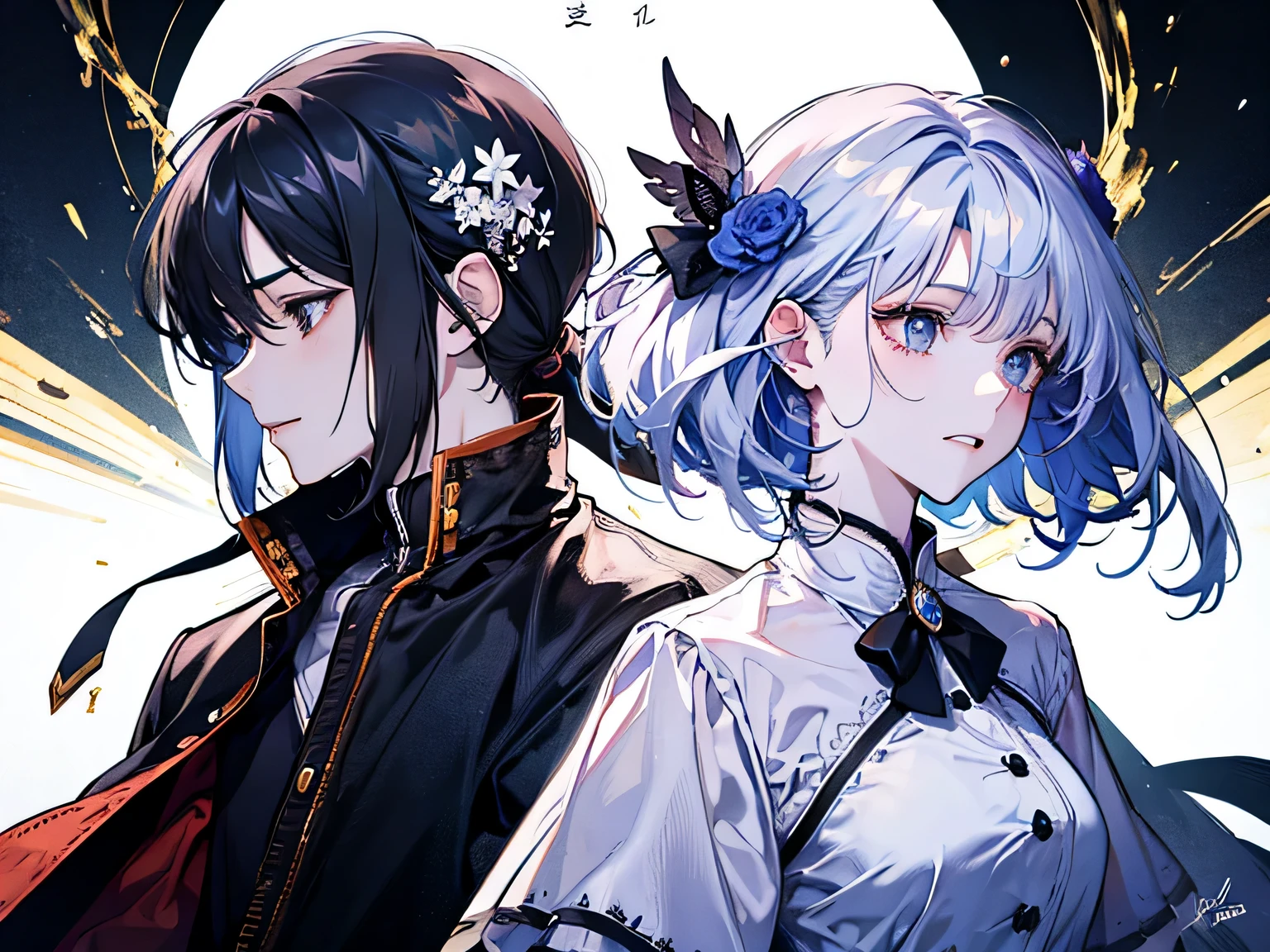 The two passed each other