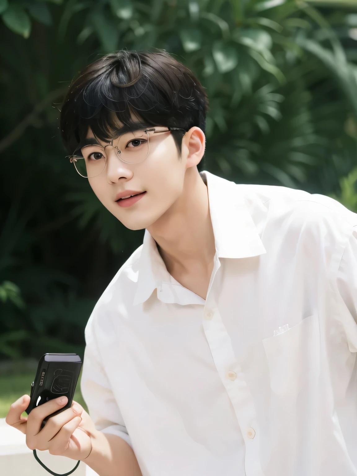 真实的South Korea帅哥们,charming smile,beautifully, Realistic and realistic facial expressions,South Korea,20 year old man,short hair,neat face,South Korea男士,handsome face,