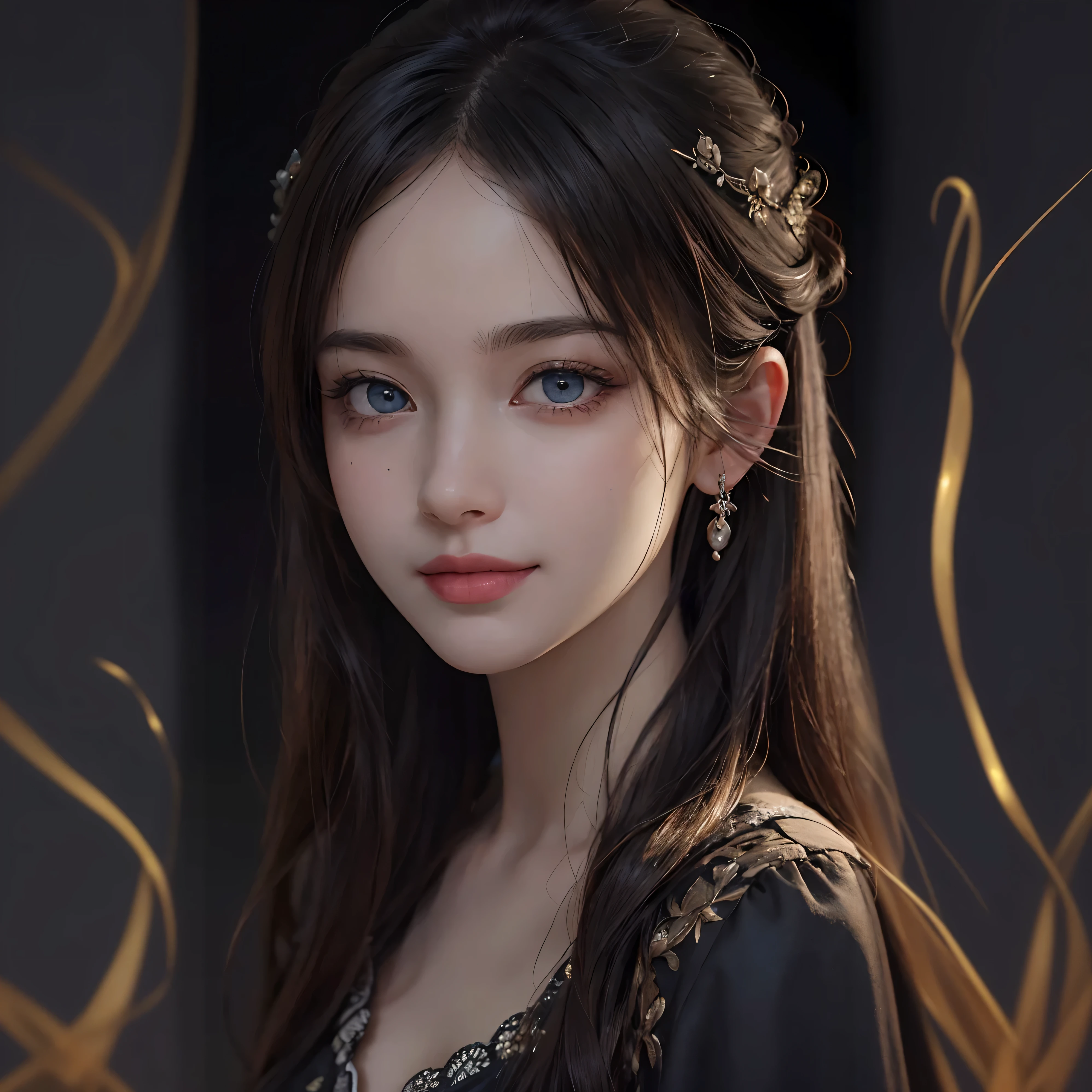 (surreal) , (shape), (increase resolution), (8k), (very detailed), (best shape), (fine and beautiful eyes), (highest quality), (Super detailed), (masterpiece), (detailed face), alone,1 girl, looking at the viewer, delicate details, detailed face, in the dark, deep shadow, private key,Pure erotic face ace_v1, smile,