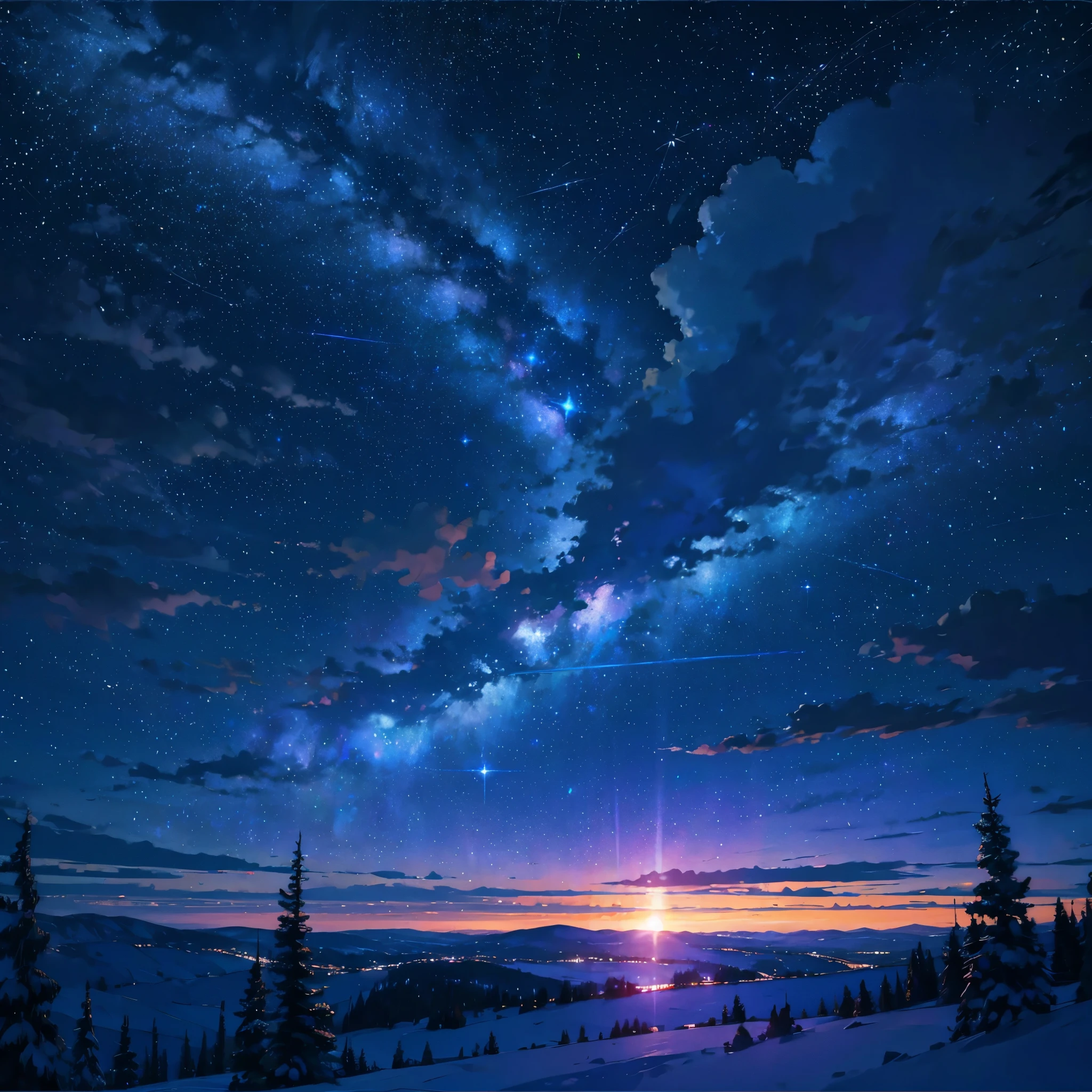 Beautiful starry sky、scenery only