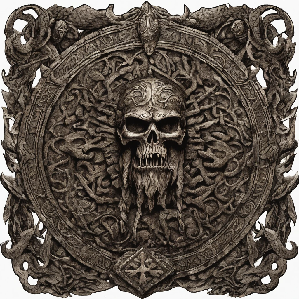 beautiful detailed faces, hairstyles, intense expressions, brave warriors, strong muscles, fierce battles, ancient weapons, shields and swords, intricate armor, Nordic mythology, Viking ships sailing on rough seas, stormy weather, dramatic sky, epic landscapes, snowy mountains, dense forests, roaring waterfalls, misty fjords, mystical runes, Odin and other Norse gods, Valhalla, dragon-headed longships, menacing Viking warlords, courageous shield maidens, Viking society and customs, raids and pillaging, burning villages, looting treasures, ancient runes and symbols, horned Viking helmets, intricate Viking ship carvings, intricate braids and hair decorations, fearless voyages, exploration of new lands, Viking longhouses and settlements, mead halls and feasting, rich Viking craftsmanship, intricate metalwork and jewelry, trading and bartering, Viking culture and traditions, Viking burial ceremonies, bonfires and celebrations, dramatic sunsets and sunrises, powerful storms and thunder, Northern Lights dancing in the sky, shield walls and battles formations, honor and glory-seeking, bloody axes and spears, fearsome sea monsters, fierce loyalty and camaraderie, mythological creatures and beasts, sagas and epic tales, the spirit of adventure and discovery, vivid colors and contrast, realistic textures and materials, professional-grade artwork, high-resolution masterpiece:1.2, photorealistic rendering, dramatic lighting.