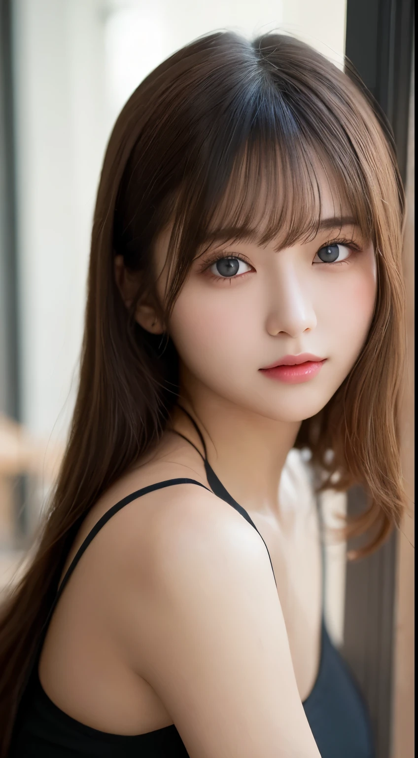 table top, highest quality, shape, Super detailed, finely, High resolution, 8k wallpaper, 完璧なダイナミックな構shape, beautiful and detailed eyes, Gal Code、 small breasts, natural color lip, Random sexy pose,smile、20 year old girl、midnight、beautiful and detailed face、perfect and beautiful face,Big eyes、real photos(best image quality)