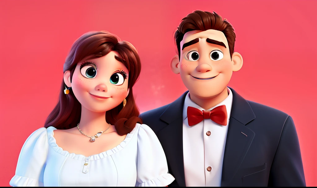 Disney Pixar style couple, high quality, better quality