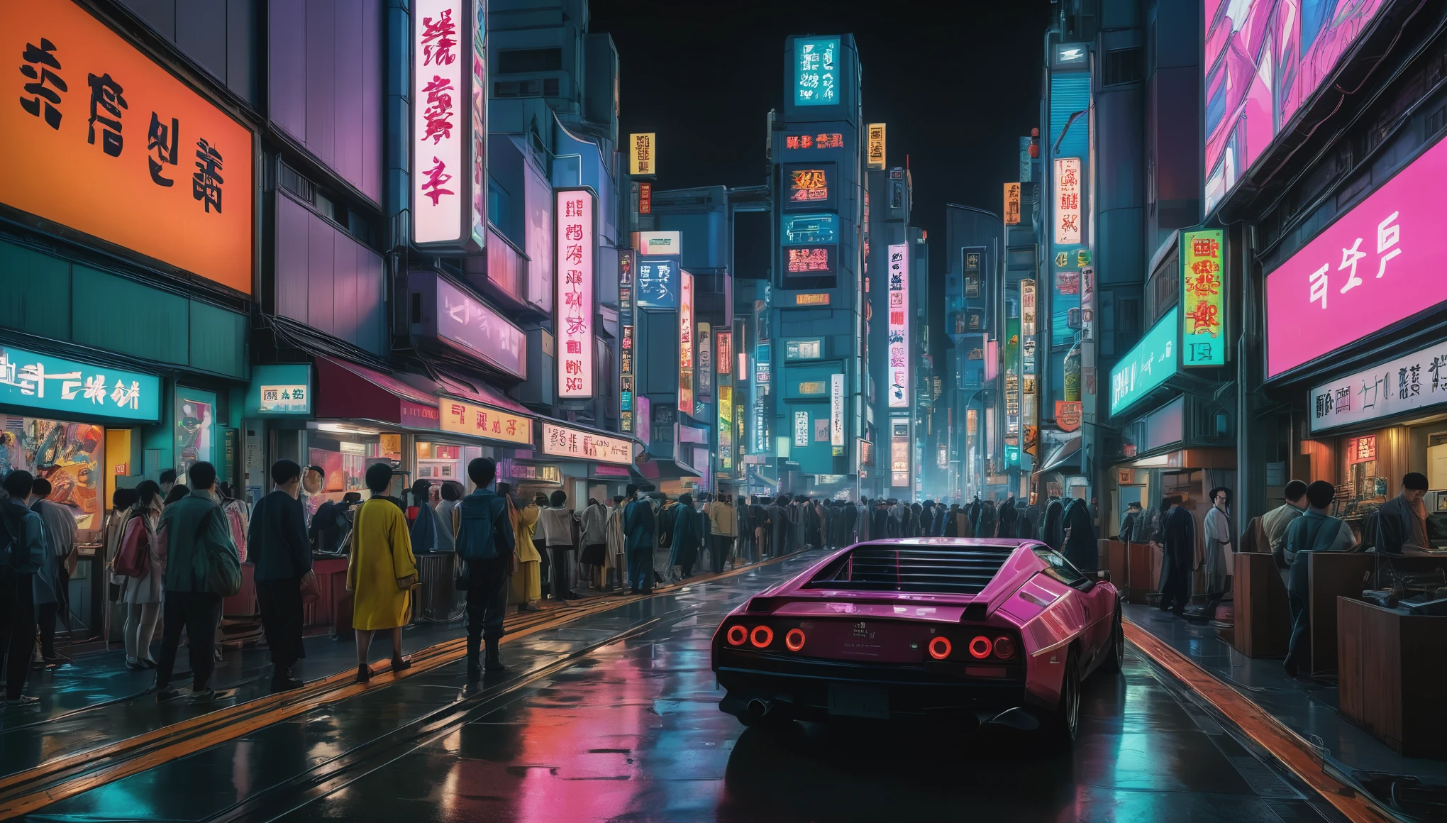 Create imaginative and amazing images demonstrating the style of ((Neo-Tokyo)), hyper realistic, 8k, vibrant colors, sharp crisp image