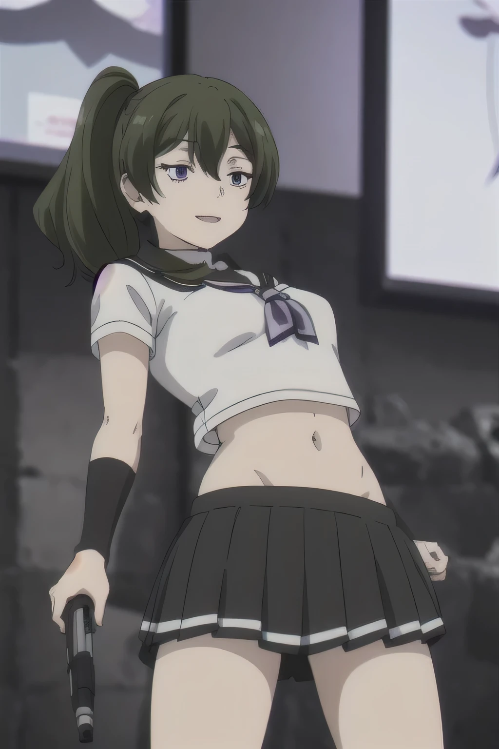 Grey Hair、one person、stage、Micro Bikini、high degree of exposure