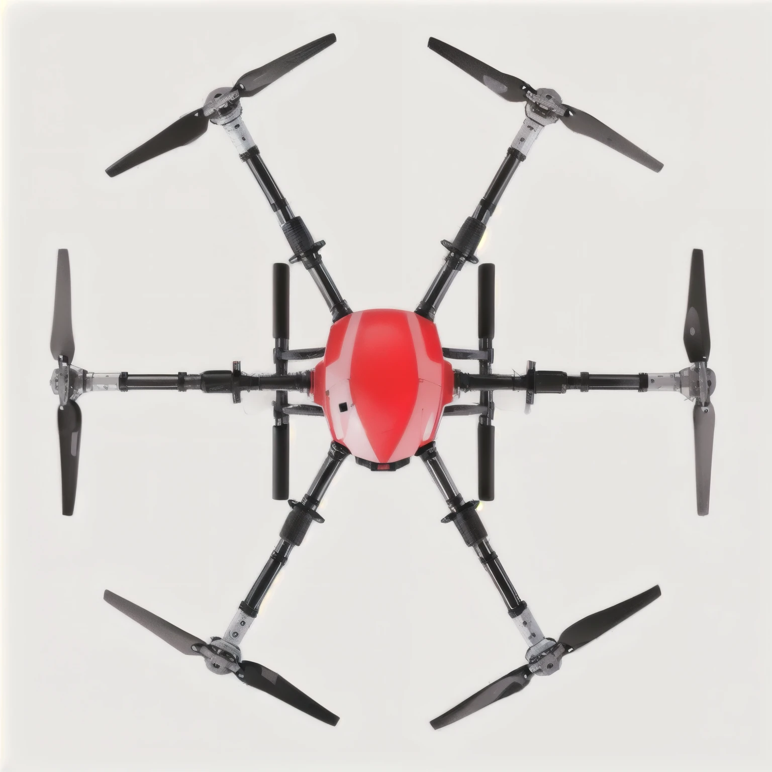 a close up of a red and black drone with propellers, dji top down view, drone, color aerial photo drone, uav, drones, drone point of view, drone perspective, aerial view top down, drone wide shot, top down extraterrestial view, deadly drone, robotic drones, drone camera angle, wide high angle view, drone view
