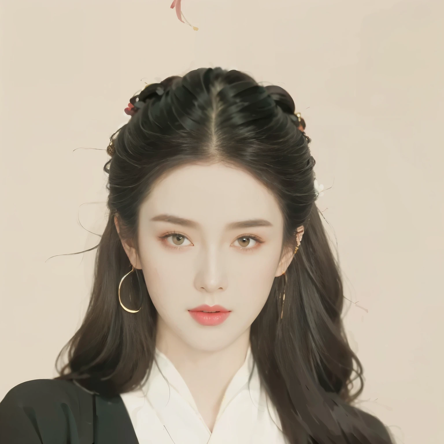 1girl, full body,solo, gorgeous, extreme detailed,(joshua middleton comic cover art:1.1), (Action painting:1.2),(concretism:1.2),(hypermaximalistic:1.5),colorful,highest detailed,white grey background, white hanfu, muted color, (masterpiece, top quality, best quality, official art, beautiful and aesthetic:1.2), flowers background
