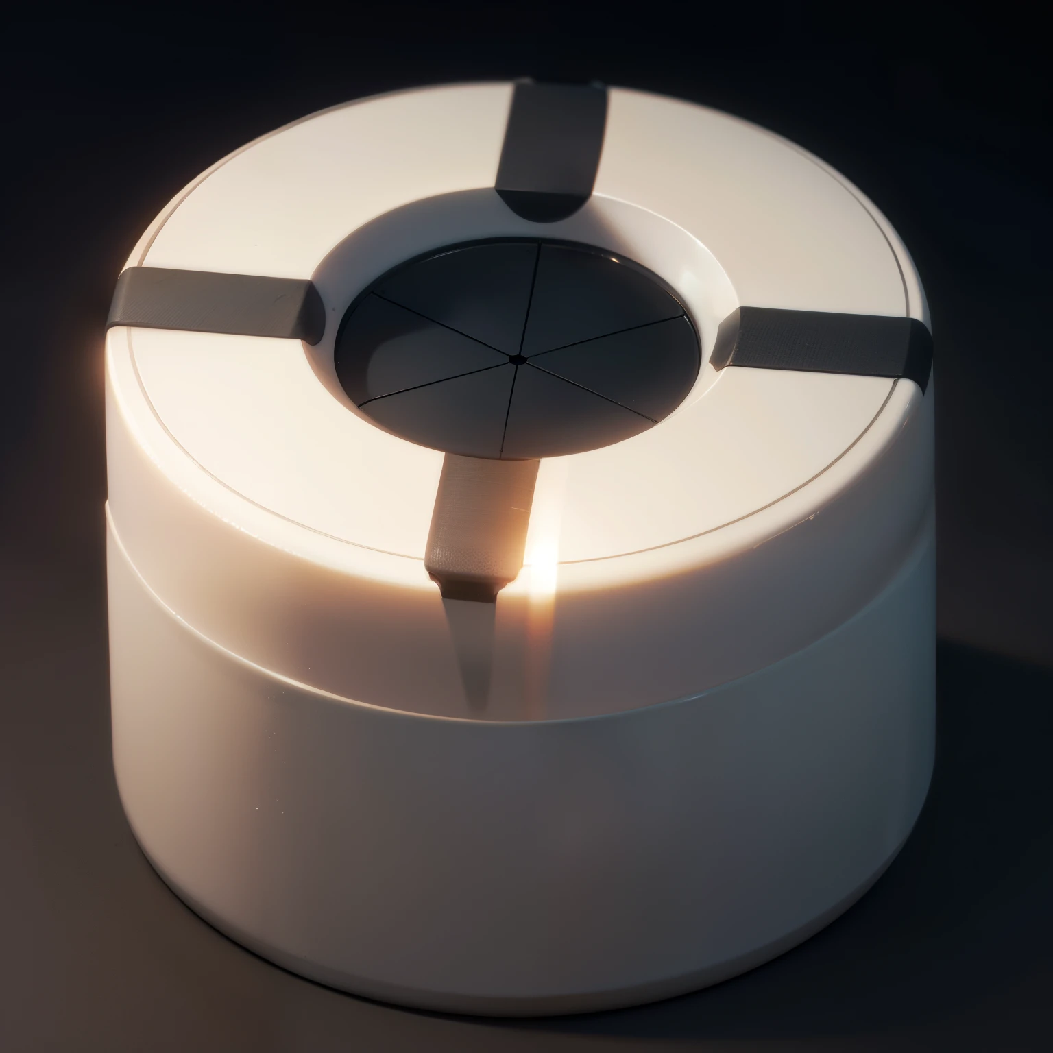 high quality,8k resolution,real picture,Close-up of round object with center, round design, Silver white brushed,solid work, reactor core, 3d cell shadow, Isometric view, 3D modeling, Round and simple back, Top view, top view, top angle view, top cover, circular format, Front view, Rendered 3d model, 3d rendering,Exquisite details,HDRM professional lighting,photon mapping,radio city,Physically based rendering,refined realism