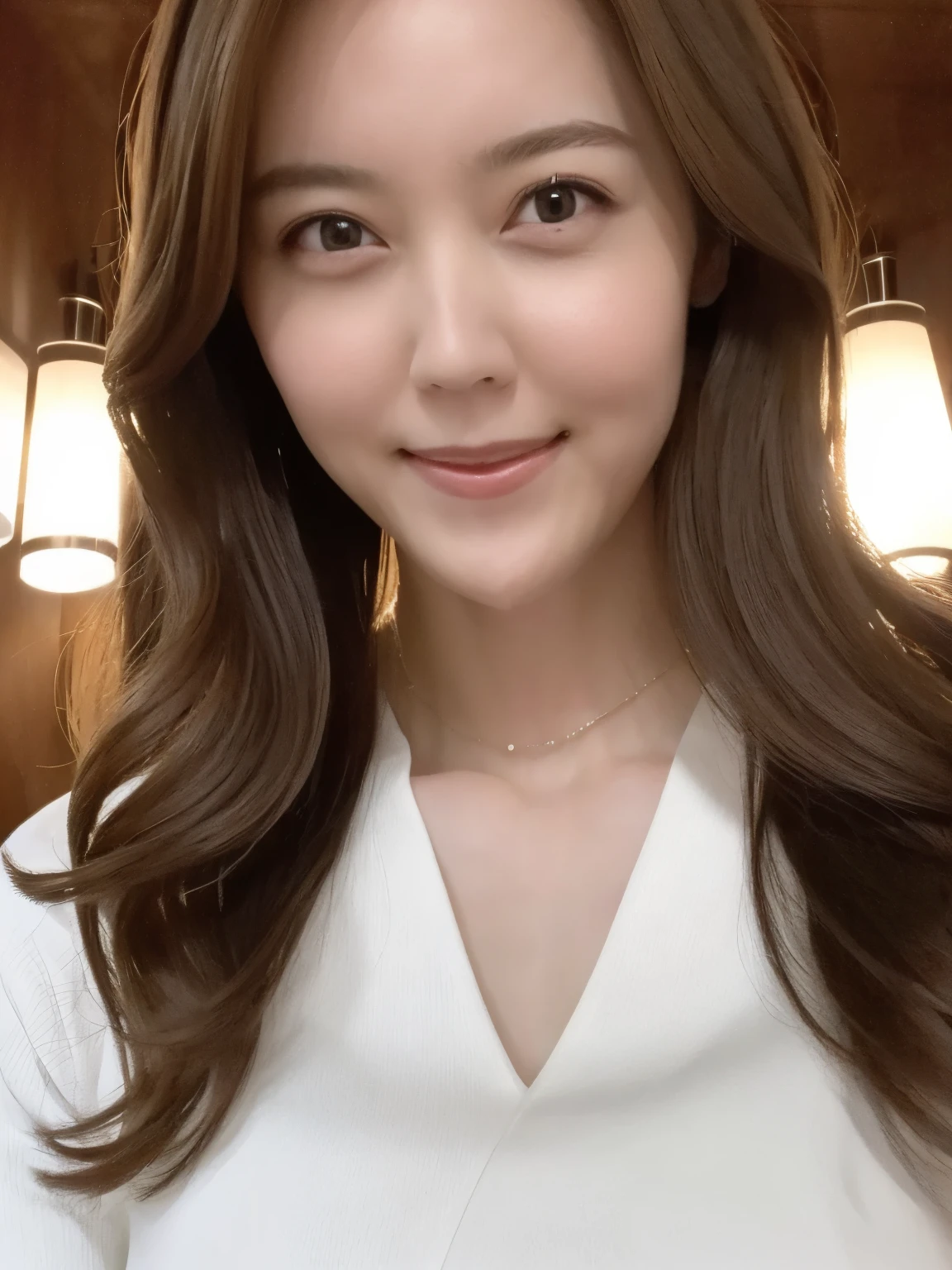 (1girl,solo,smiling,slender),(best quality,8k,highres,masterpiece:1.2),ultra-detailed,(realistic,photorealistic,photo-realistic:1.37),portraits,vivid colors,soft lighting