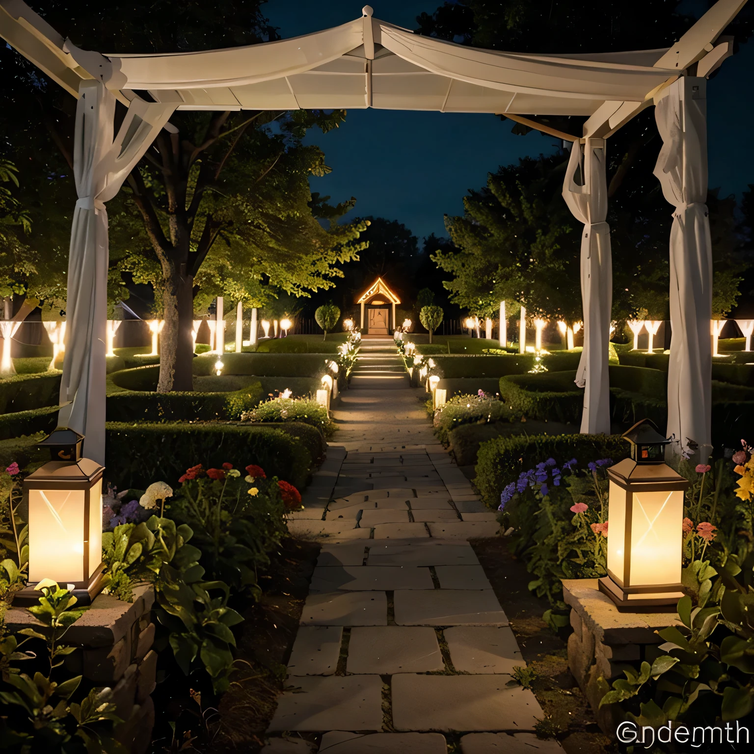 World Famous Island Of Gardenackinac Island Summer Garden Tour Lanterns