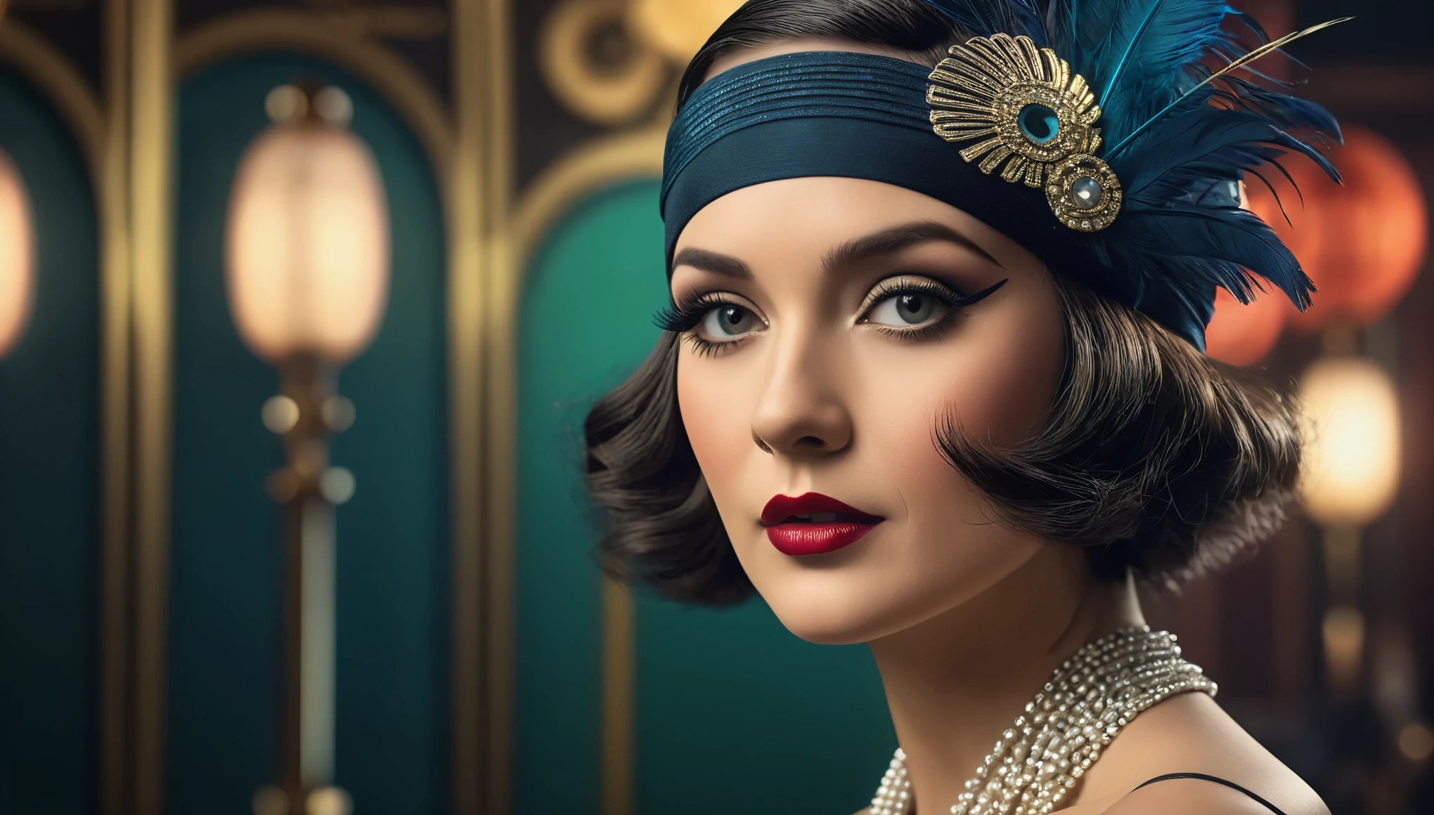 Create imaginative and amazing images demonstrating the style of ((Roaring 20s)), hyper realistic, 8k, vibrant colors, sharp crisp image