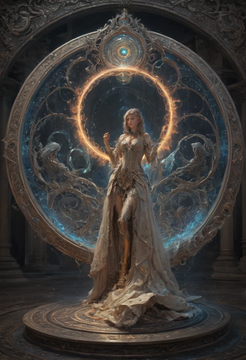 Magic Circle by Natalia Ricci, best quality, masterpiece, 8k, Representative work, official art, Professional, Ultra intricate detailed