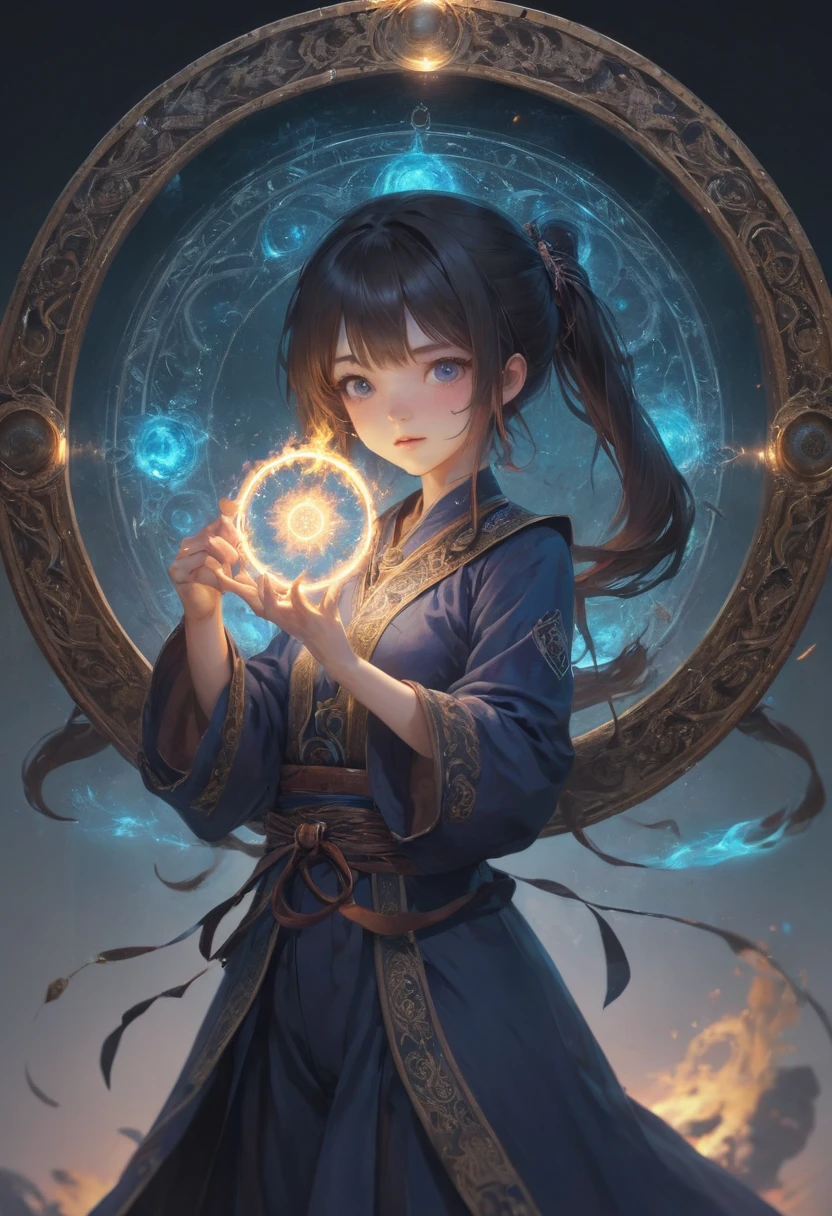 A girl, Twin Tails, by the window, full body, cinematic still, cinemascope, best quality, masterpiece, very aesthetic, perfect composition, intricate details, ultra-detailed