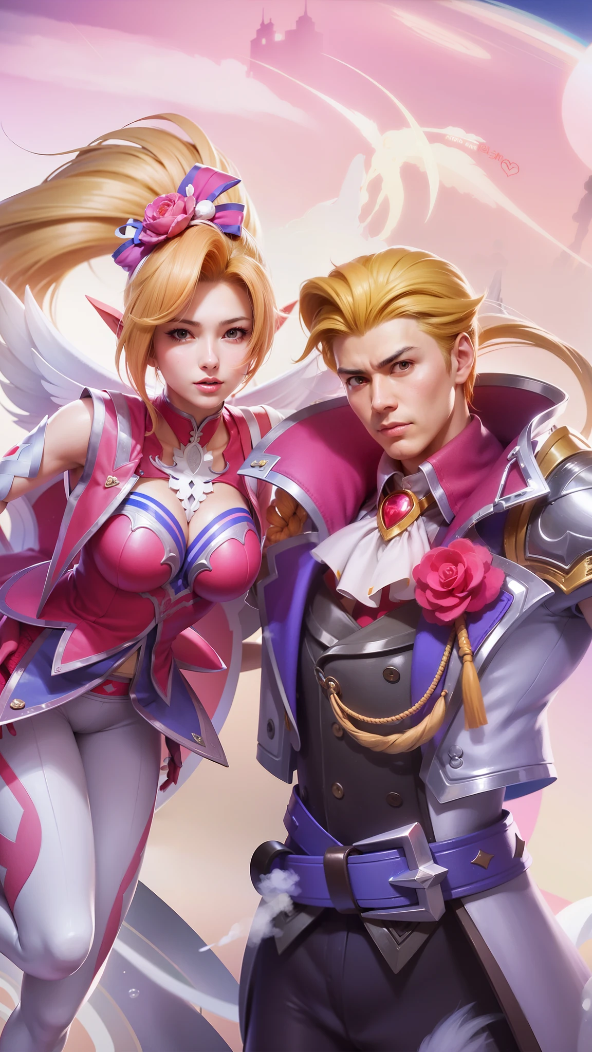 two man and woman anime characters are standing next to each other, artgerm and ben lo, ruan jia and artgerm, range murata and artgerm, artgerm and genzoman, jazza and rossdraws, stephen lau and artgerm, artgerm detailed, artgerm', artgerm and ruan jia