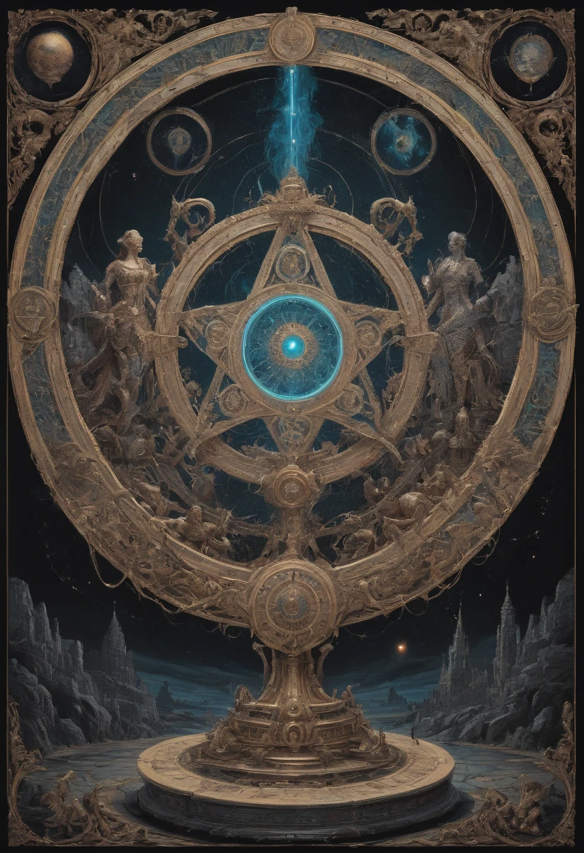Magic Circle by Hariton Pushwagner, best quality, masterpiece, 8k, Representative work, official art, Professional, Ultra intricate detailed