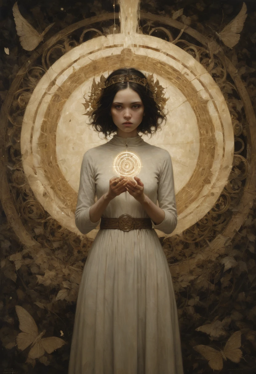 Magic Circle by John Martin, best quality, masterpiece, 8k, Representative work, official art, Professional, Ultra intricate detailed