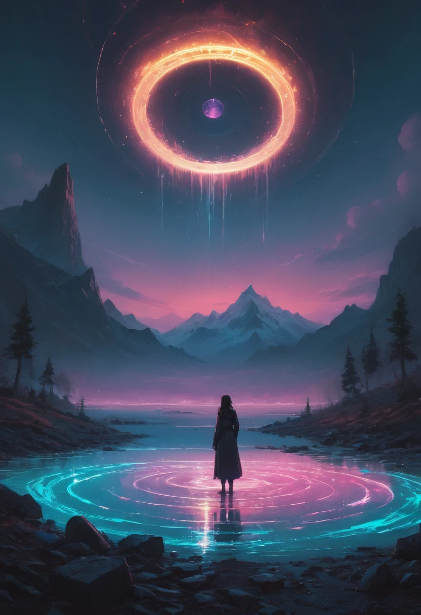 Magic Circle by Alena Aenami, best quality, masterpiece, 8k, Representative work, official art, Professional, Ultra intricate detailed