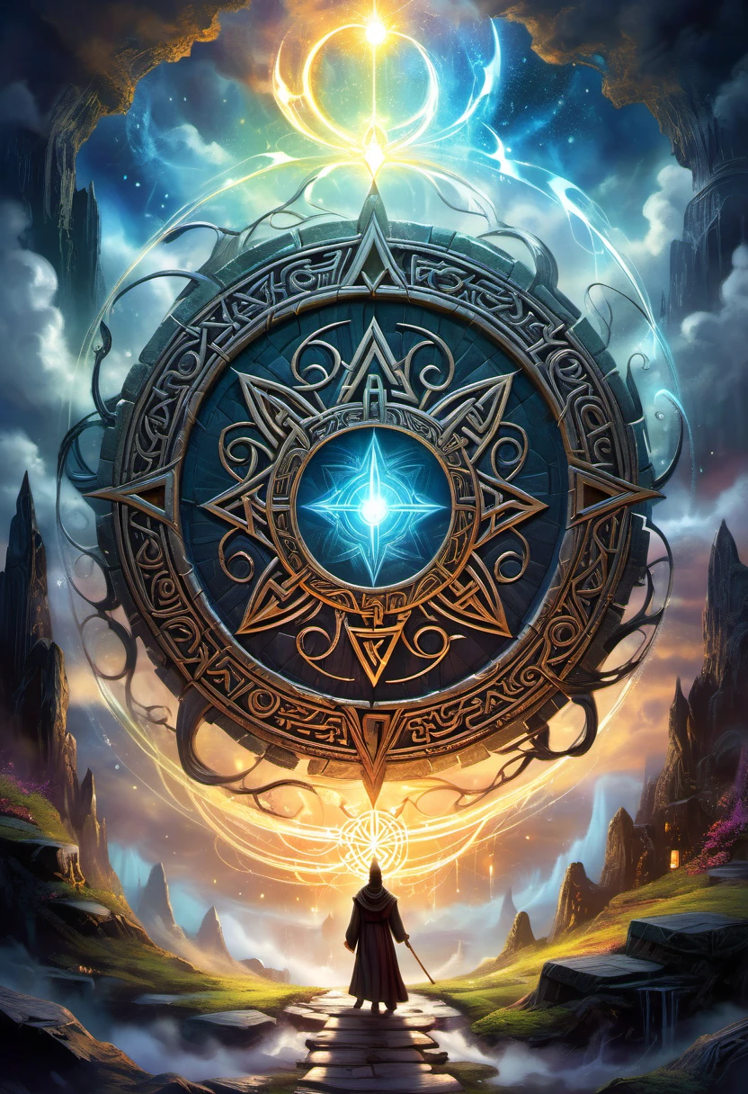 (nobody)The runes in the mysterious rune magic circle emit a mysterious light，Fascinating and curious, the symbols and patterns in the magic circle represent knowledge and wisdom，They are the gates of wisdom to the magician. Ethereal,Intricate Fantasy Art Vibrant Dynamic Surrealism,

         Magic energy, high dynamics, swirling patterns of dark magic, mysterious illusion art, extremely detailed dreamlike scenes, immerse yourself in the world of magic, super detailed art、Exquisite and beautiful、masterpiece、Quality content is very detailed、Dynamic angles and elegant atmosphere
