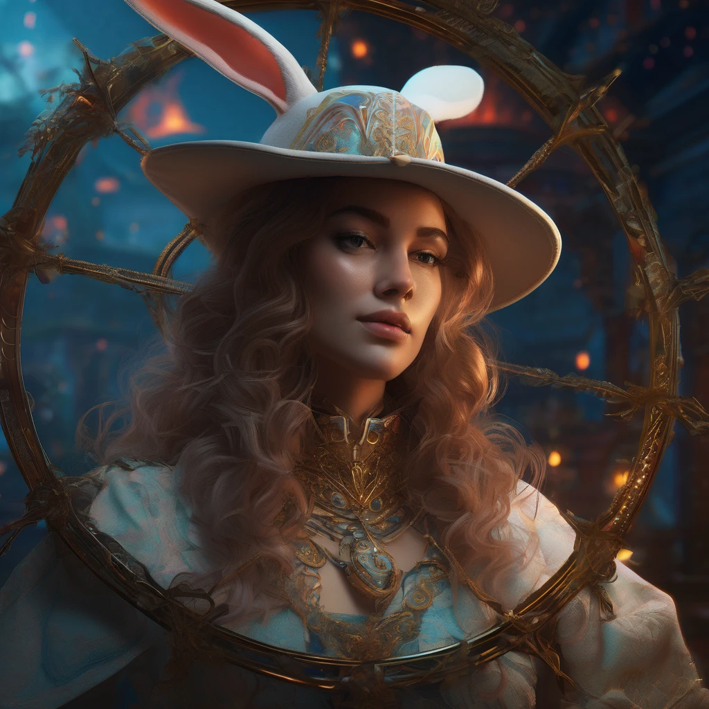 (Magic Circle:1.5), aesthetic, extremely detailed, Detailed portrait of rabbit magician, Digital art, art station, concept art, HD, 8k resolution, fantasy art, detailed matte painting, deep color, fantastical, intricate detail, splash screen, complementary colors, fantasy concept art, 8k resolution trending on Artstation Unreal Engine 5