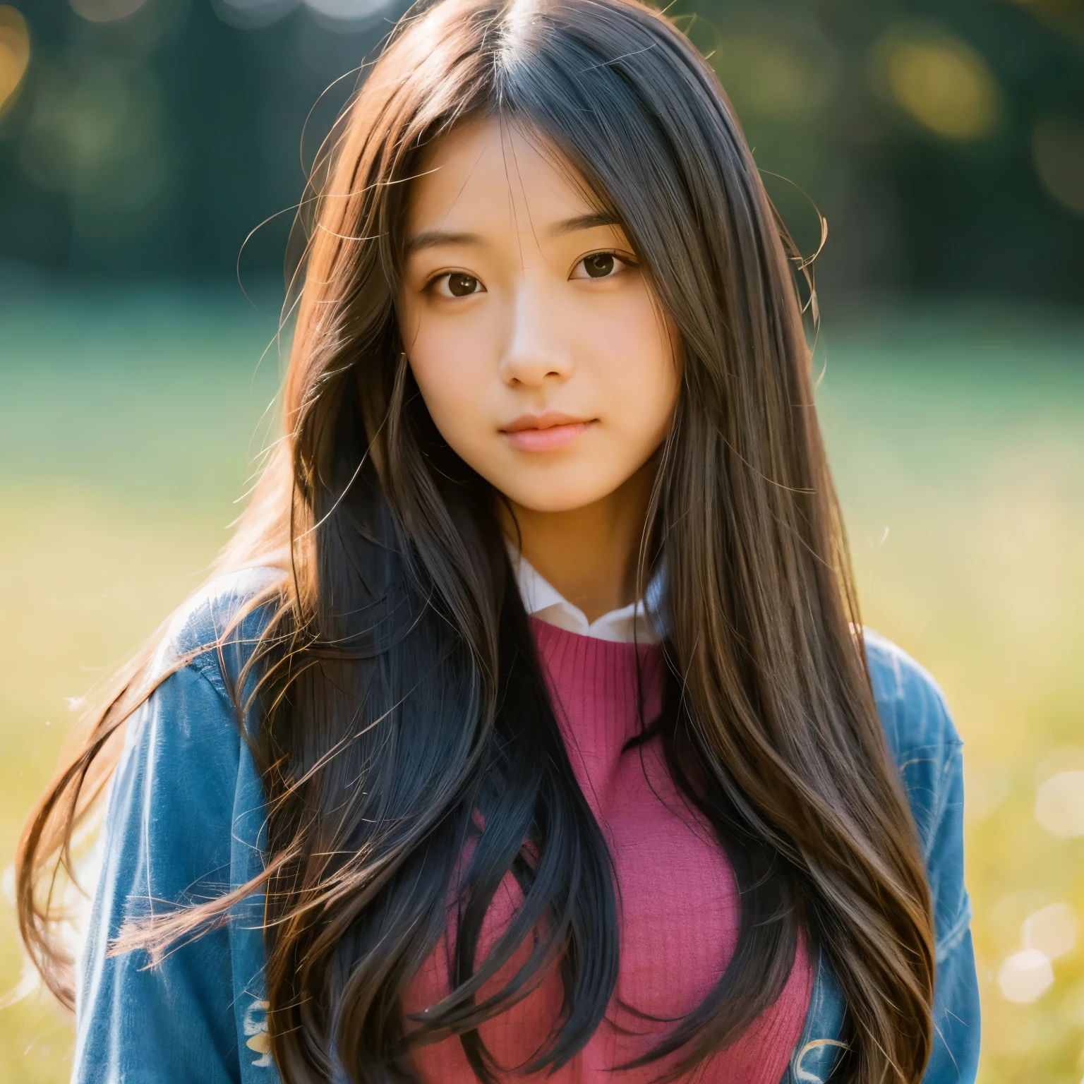 a girl, longhair