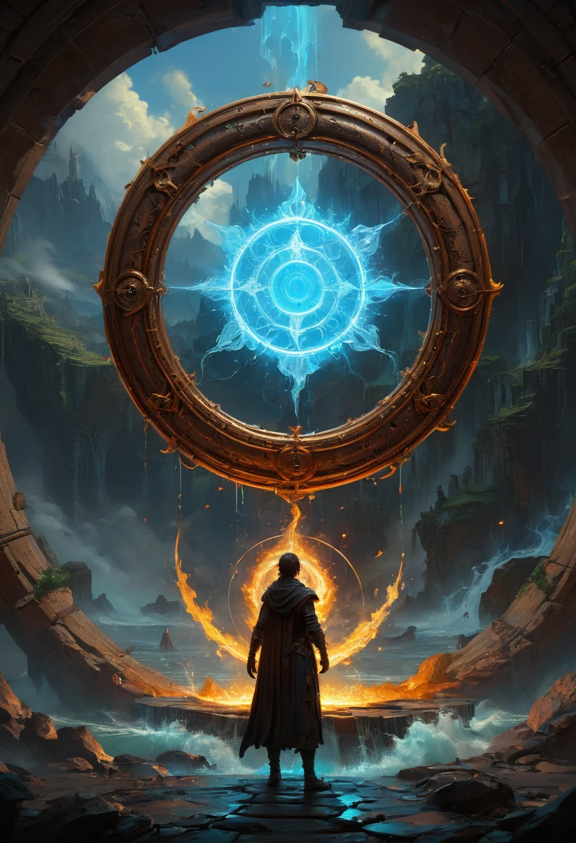 Magic Circle, Exaggerated energy, fantasy concept art, luminescence, by Michal Kváč, (best quality, masterpiece, Representative work, official art, Professional, Ultra intricate detailed, 8k:1.3)