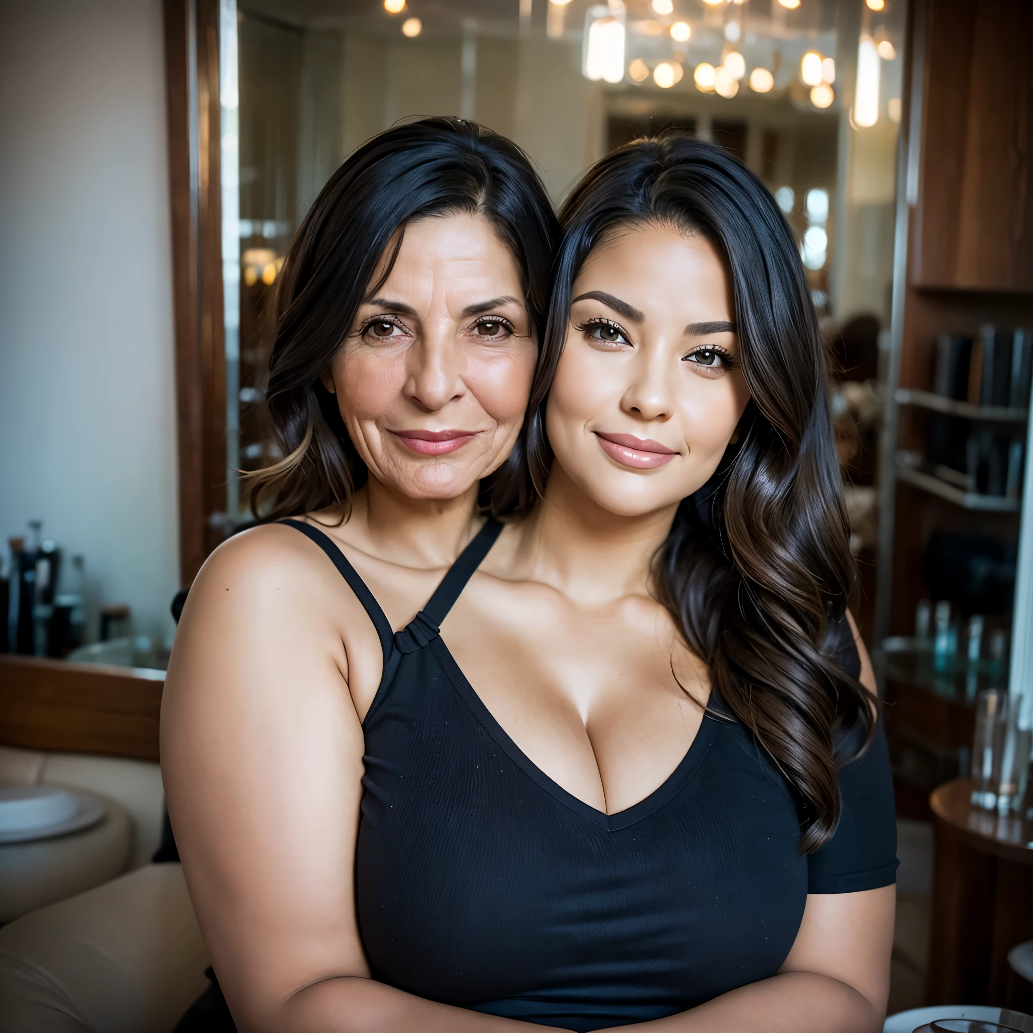 mom, age 57, Spanish, beautiful, healthy skin, loving, gentle,