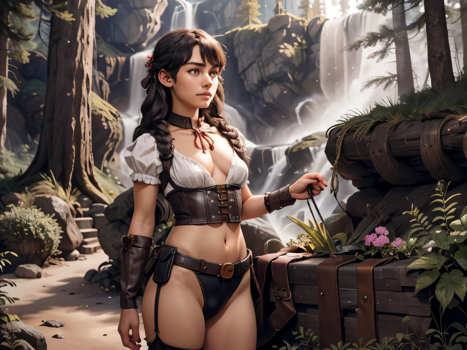 RAW-Foto, {Kobold} Dieb, Lederrock, (Hochdetailliertes Fell:1.2), 1girl, 19yo, ((Meisterwerk)), (best quality), Perfekte Anatomie, high resolution, Detailliert, (8K), fotorealistisch, Ultra-High-Res, ((detailliertes Gesicht)), flat chest