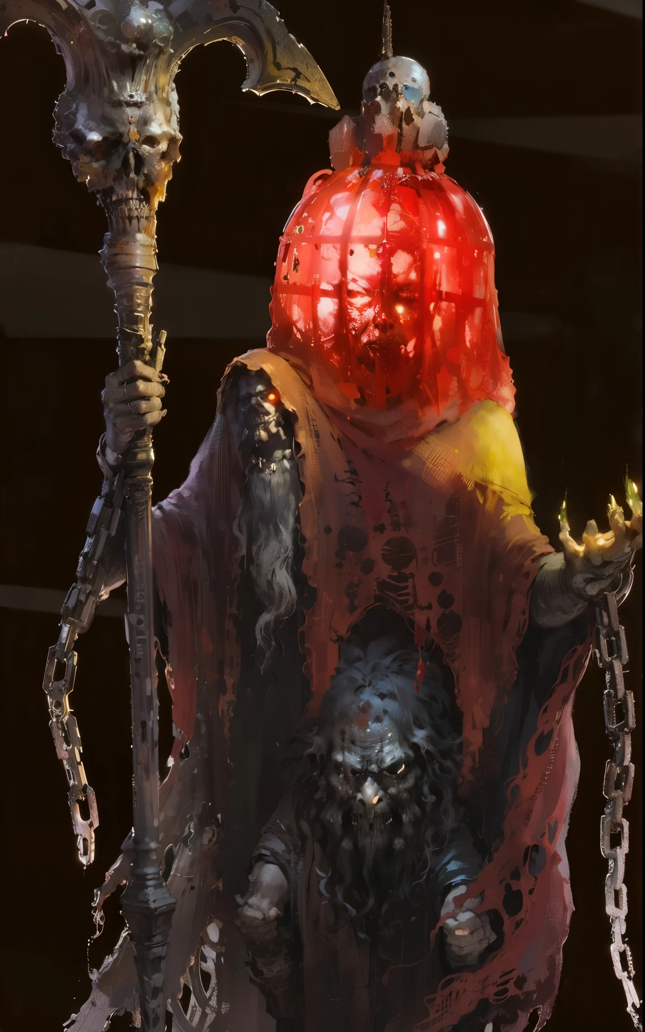 best quality,masterpiece,(:1.5),The scary gravekeeper,slave of death,monster,hunchback,wearing a cloak,Face covered with one eye,Carrying blood sacrifices on the back,Carrying blood sacrifices Carrying sacrifices,宗教monster,reference《The Revenant》(Amy Saul:0.248),(Stanley Ategg Liu:0.106),(a detailed :0.353),(Renaissance classical style:0.8)