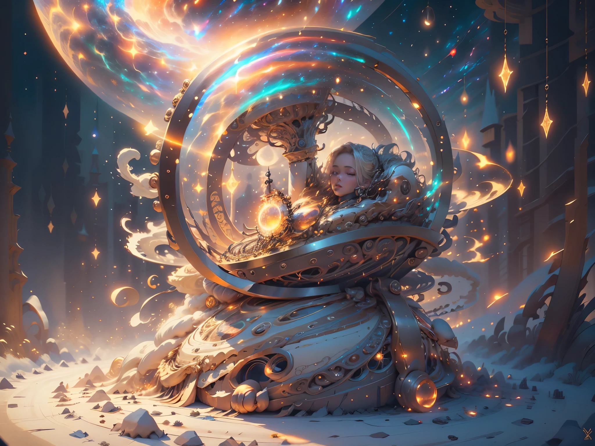 general shot: 1.3, masterpiece, highly detailed and beautiful, ((magic circle full of brightly colored light: 1.5, a magician creating a circle of beautiful colored power in the night starry sky: 1.5, full of stars and galaxies: 1.5)), very beautiful digital art, digital art. highly detailed, highly detailed magic fantasy, colorful digital fantasy art, highly detailed digital art, beautiful gorgeous digital art, highly detailed digital painting, 32k