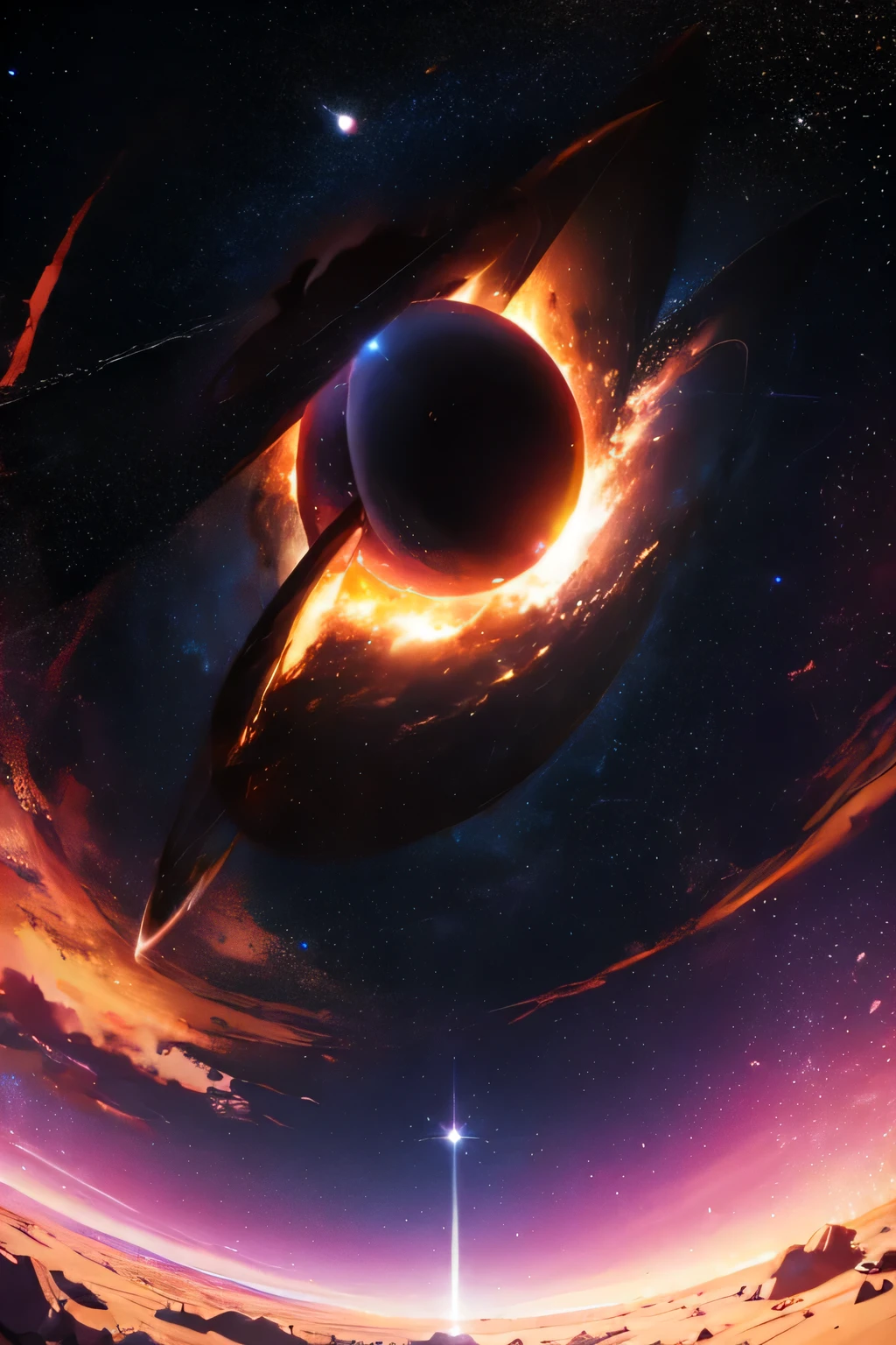 Black hole in space
