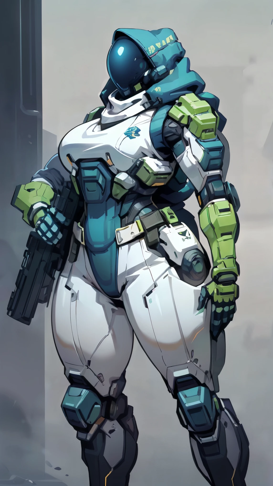 Masterpiece, High quality, ((character concept art)), ((character design sheet, same character))

a futuristic-looking female military commander, wearing a ((kevlar helmet)) and is dressed in ((turquoise suit)), holding weapon, holding gun, wearing epTactical, XCOM game inspired, XCOM character, ((wide hips)) tall, video game character design, accessories,

Expert high detail concept art, comic book style, intricate comic book outline line work, flat colors, concept art, solid background ((huge tits)) ((hoodie)) perfect hands, perfect body, ((sexy))