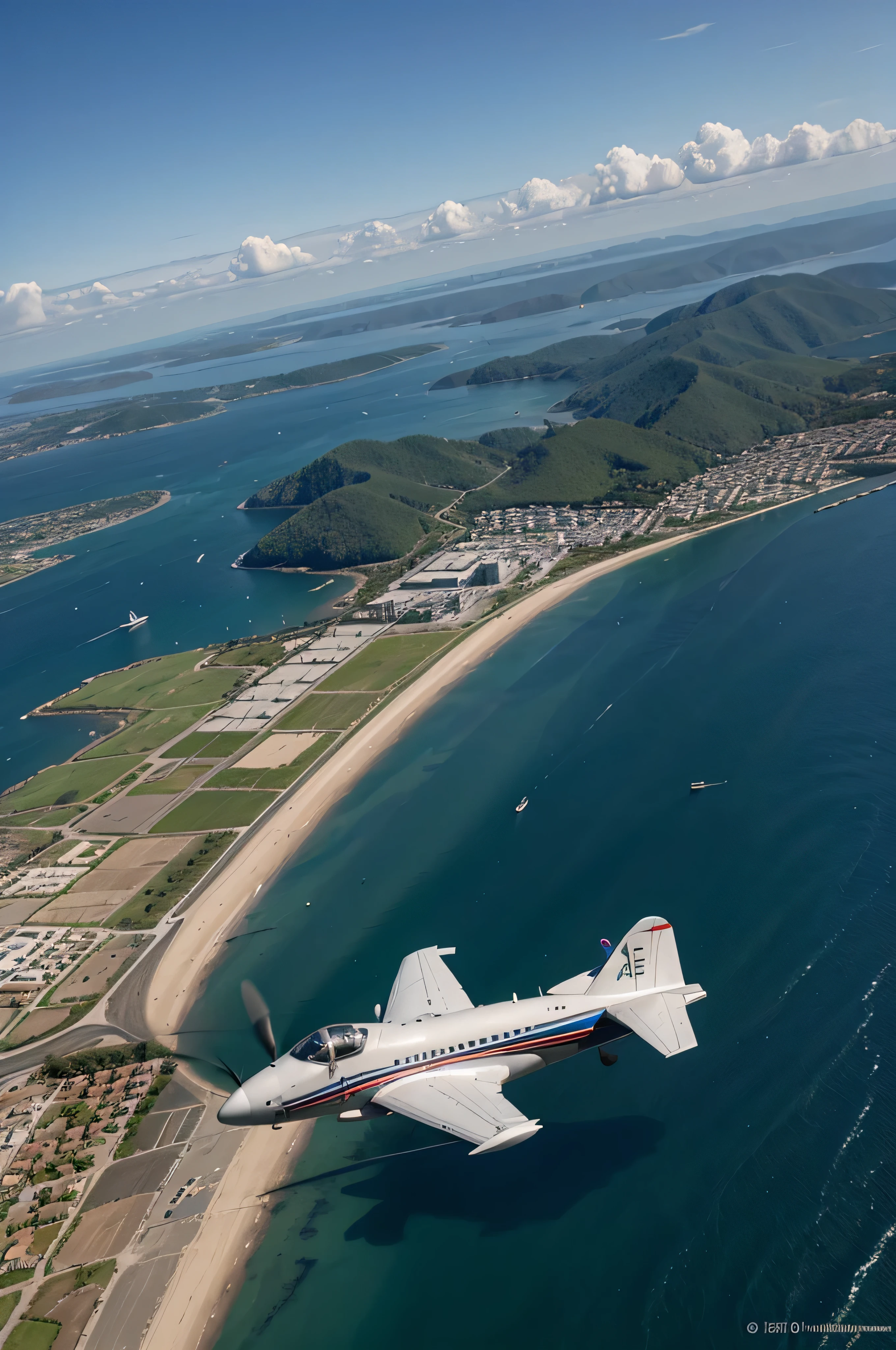 aerial visual style peter van stig, aviation art,