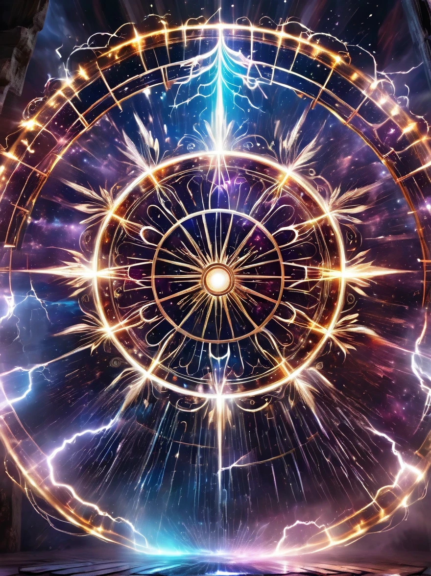 starry sky altar,blood spread,Weird round case,blood spatter,Pure cosmic energy transparent magic circle,Disc made of magical energy,The Wheel of Time and Space,aureola,electric wheel,Magically drawn polygons,Epic magic fantasy,Epic surrealism,Epic Thunder Magic,Epic ancient totem,Epic Mystical Magic Light,Epic dark magic,epic gothic style