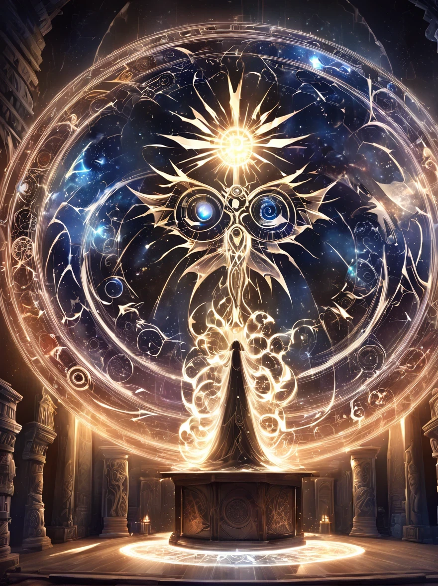 altar,blood spread,Weird round case,blood spatter,Pure cosmic energy transparent magic circle,Disc made of magical energy,The Wheel of Time and Space,aureola,electric wheel,Magically drawn polygons,Epic magic fantasy,Epic surrealism,Epic Thunder Magic,Epic ancient totem,Epic Mystical Magic Light,Epic dark magic,epic gothic style