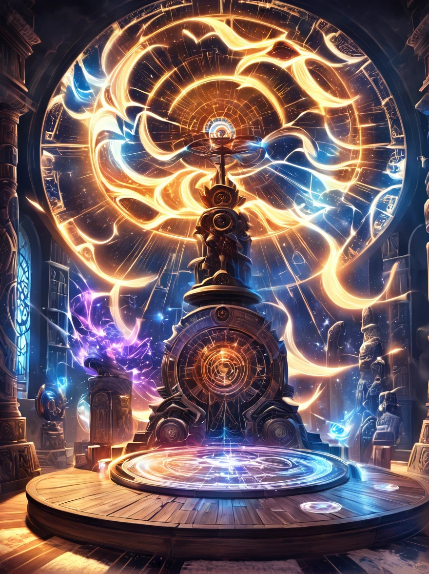 altar,blood spread,Weird round case,blood spatter,Pure cosmic energy transparent magic circle,Disc made of magical energy,The Wheel of Time and Space,aureola,electric wheel,Magically drawn polygons,Epic magic fantasy,Epic surrealism,Epic Thunder Magic,Epic ancient totem,Epic Mystical Magic Light,Epic dark magic,epic gothic style