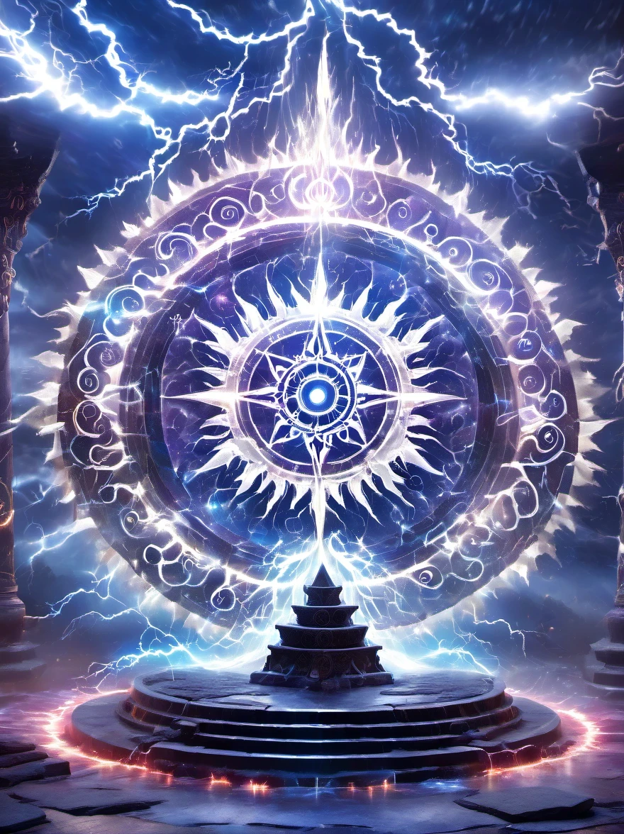altar，blood spread，Weird round case，blood spatter，Pure cosmic energy transparent magic circle，Disc made of magical energy，The Wheel of Time and Space，aureola，electric wheel，Magically drawn polygons，Epic magic fantasy，Epic surrealism，Epic Thunder Magic，Epic ancient totem，Epic Mystical Magic Light，Epic dark magic，epic gothic style