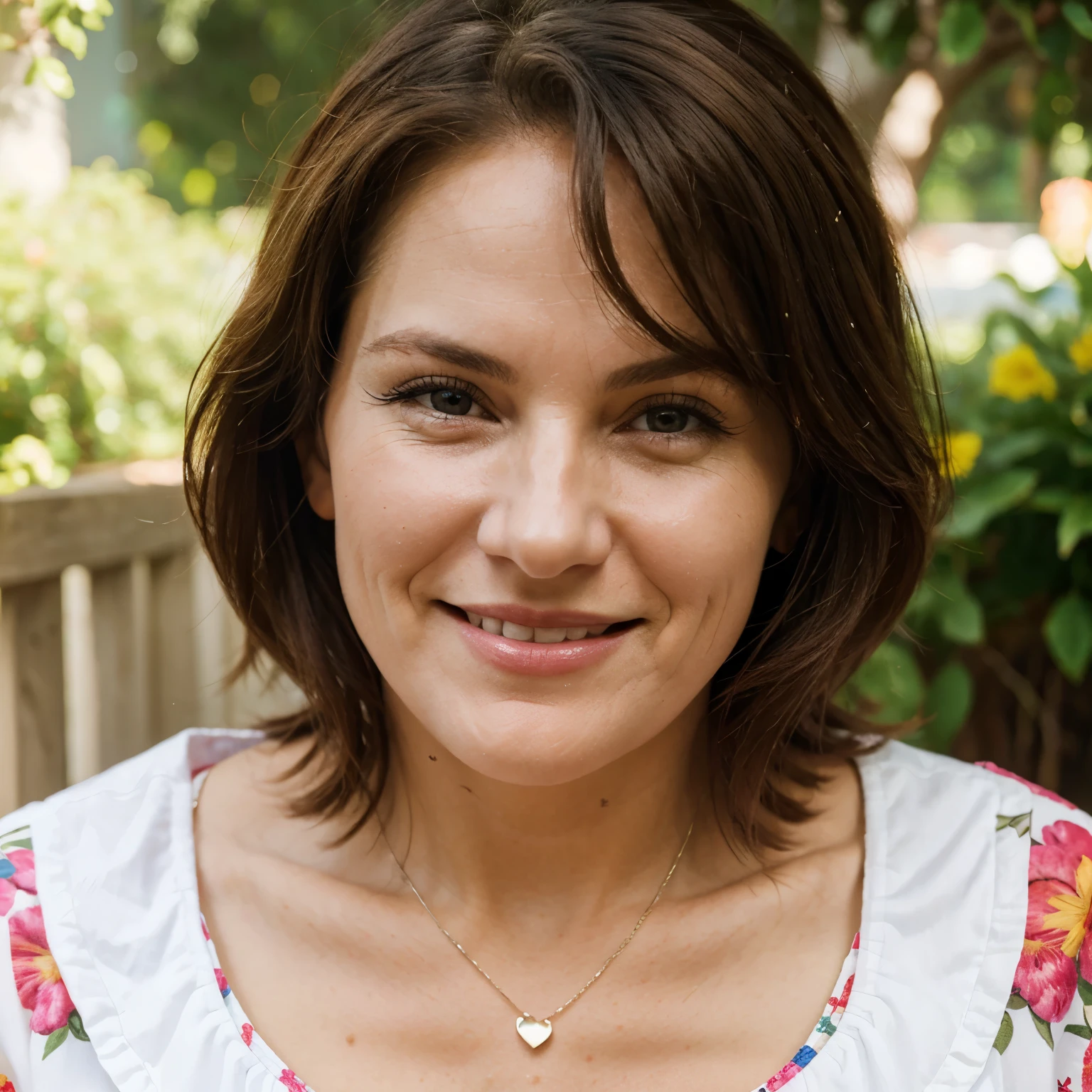 beautiful granny milf , smiling, wearing random summer outfit, close up shot, face shot, attractive, realistic, realism, realistic, real , real human, realism photo