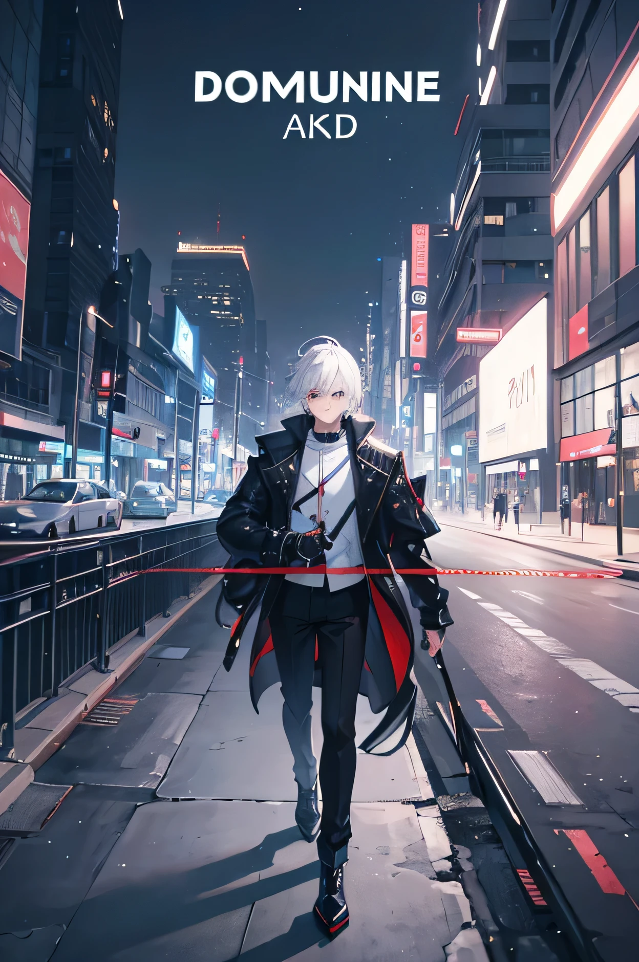 anime - image de style d&#39;a boy with white hair and a black jacket, boy in a futuristic city at night, Meilleur ami d&#39;screen anime 4k konachan, anime dur à cuire 8k, Style animé 4K, fond d&#39;4k animated screen, fond d&#39;screen&#39;8K Animated Art, fond d&#39;screen&#39;4K animated art, fond d&#39;screen&#39;4K animated art, oeuvre d&#39;art dans le style de guweiz, fond d&#39;4k animated screen, fond d&#39;4k animated screen