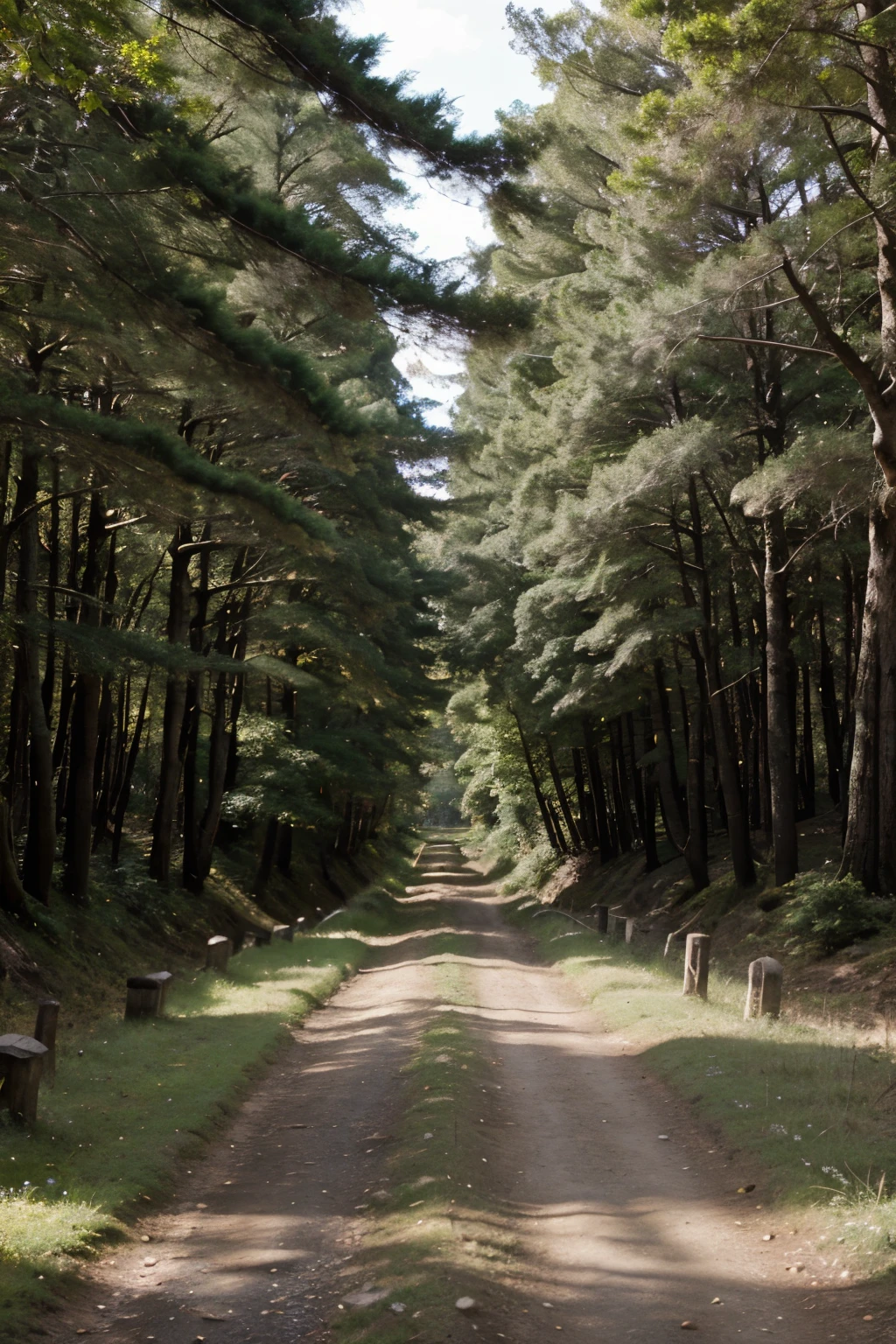 camino hacia un bosque paisaje tipico de japon antiguo