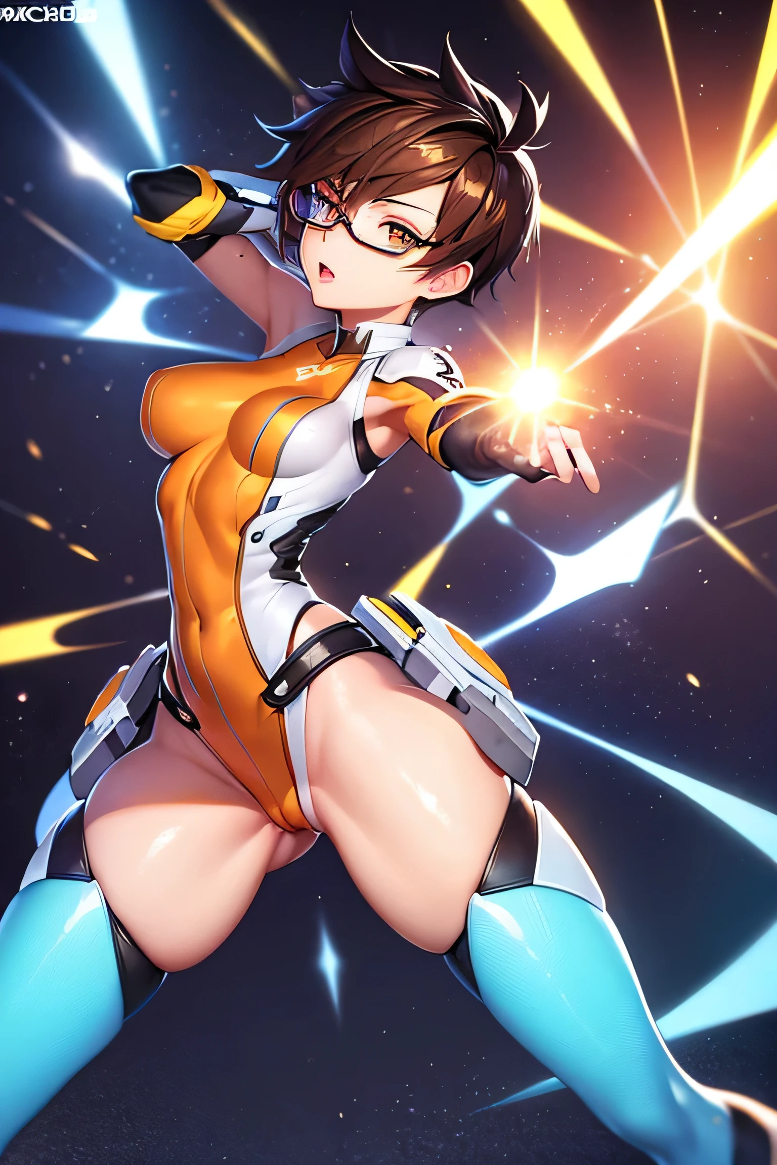 tracer, supervisar, SEXO, Pussy, buenos dedos, Buenos ojos, desnudo, Voluptuoso, dynamic pose.