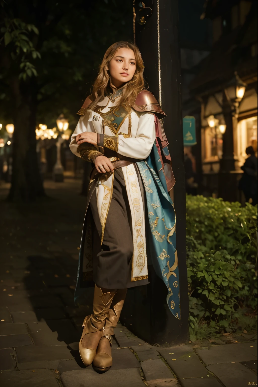 (Best quality, 8k, 32k, Masterpiece, UHD:1.2) "Create a captivating AI artwork that transports the viewer to the enchanting city of Mondstadt from Genshin Impact. Imagine the iconic architecture, winding cobblestone streets, and vibrant atmosphere that define this fantasy realm.
Capture the essence of Mondstadt's unique design, with its medieval-inspired structures adorned with intricate details. Highlight the iconic Anemo Archon statue that graces the city, and showcase the dynamic elements of the cityscape, such as the windmills and floating islands.
Infuse the scene with the warm glow of sunlight, casting long shadows on the streets. Experiment with a color palette that complements the fantasy setting – rich blues and greens for the sky and surrounding nature, contrasting with the warm hues of the city's architecture.
Include subtle nods to Mondstadt's cultural elements, like the presence of knights or characters associated with the city, and pay attention to small details that contribute to the overall charm of this fantasy world. Let the artwork evoke the sense of adventure and wonder that Genshin Impact players experience while exploring Mondstadt.
Consider adding dynamic elements, such as birds soaring in the sky or characters engaged in daily activities, to breathe life into the scene. Aim for a composition that invites the viewer to immerse themselves in the magical ambiance of Mondstadt, making it a visually stunning and captivating piece of AI-generated art."