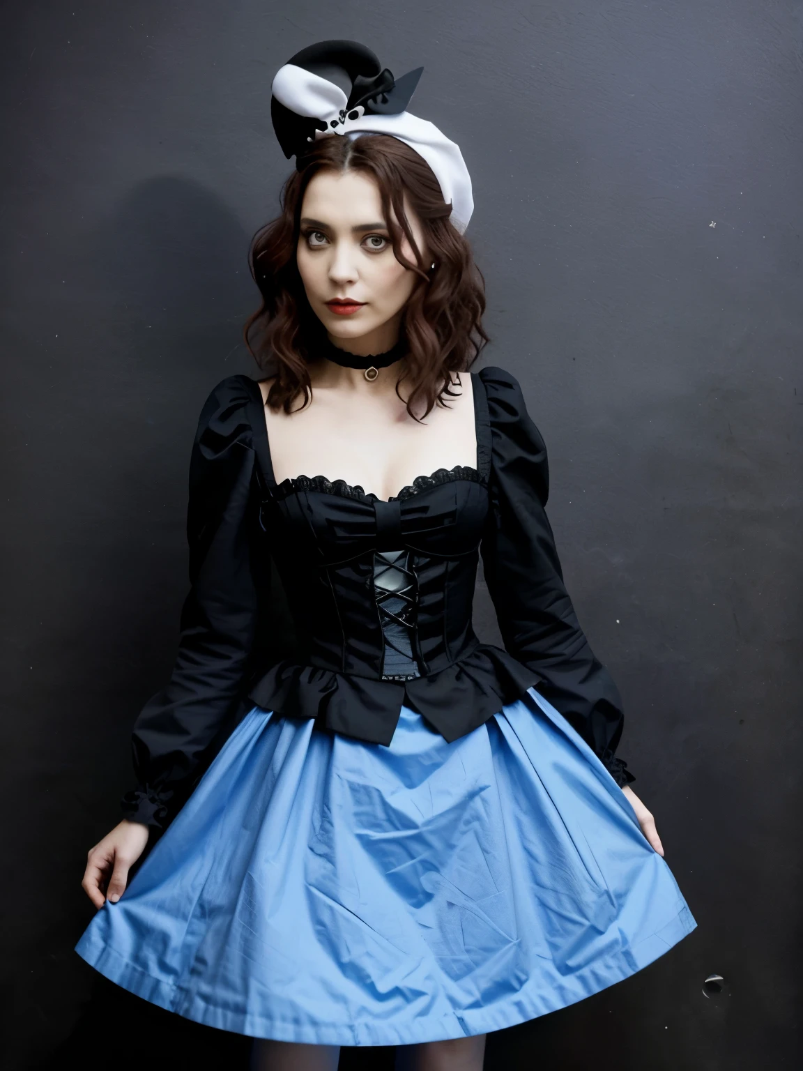 Femme fan du film alice aux pays des merveilles de tim burton. Avec johnny depp