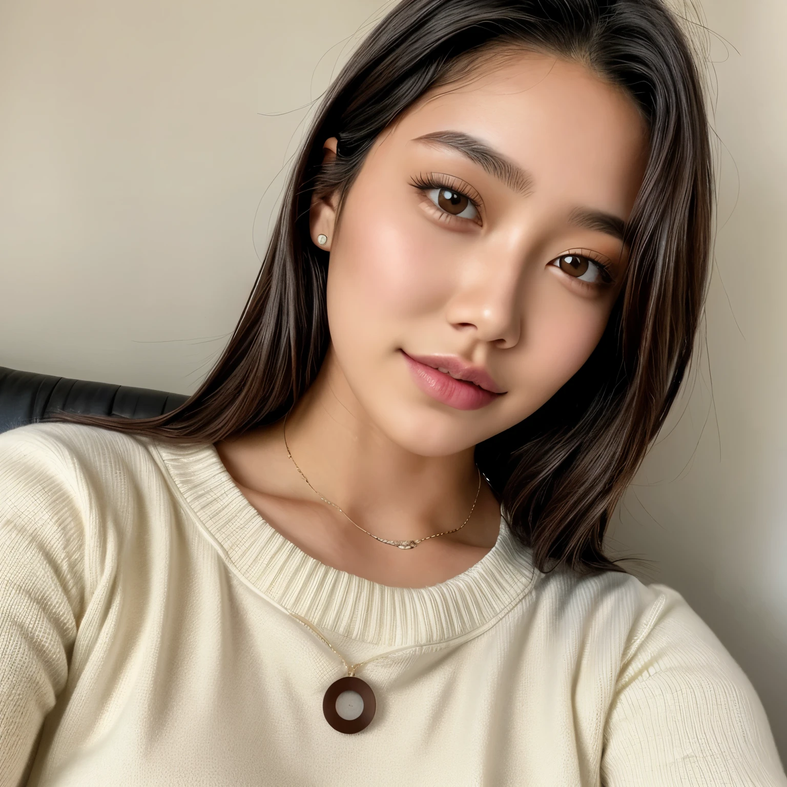 (19 year old woman), Solo, ancho, tetas colosales, (cuerpo completo) (agregar_detalle:1) mujer koreana, mirando al espectador, pelo rubio, hombros descubiertos, Brown eyes, joya, cuerpo completo, un collar, fuera de los hombros, Sweaters, realista, sexy 8k, tetas grandes, piel blanca, no bronceada.