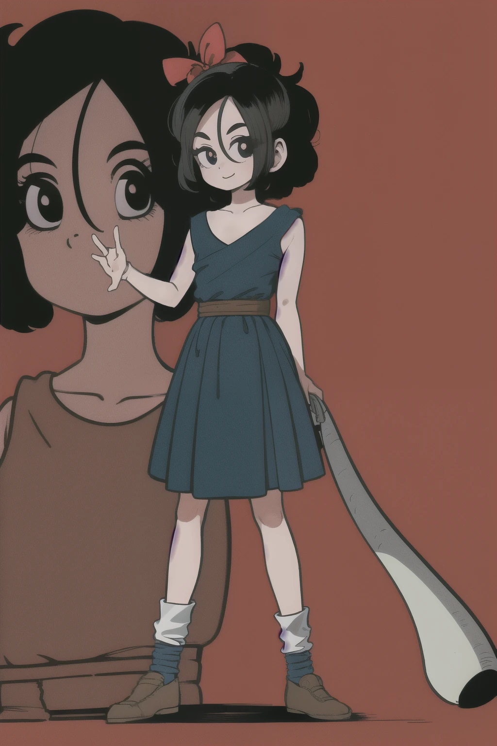 akira toriyama ((Mejor calidad)), ((Obra maestra)),((estilo manga)), 1 , clara_piel, corto_cabello, male_enfocar, delgado, simple_Fondo, solo, Negros_ojos, ((ojo_desenfocar)), blanco_Fondo, negro_cabello, brazo_delgado, mano_lapiz,